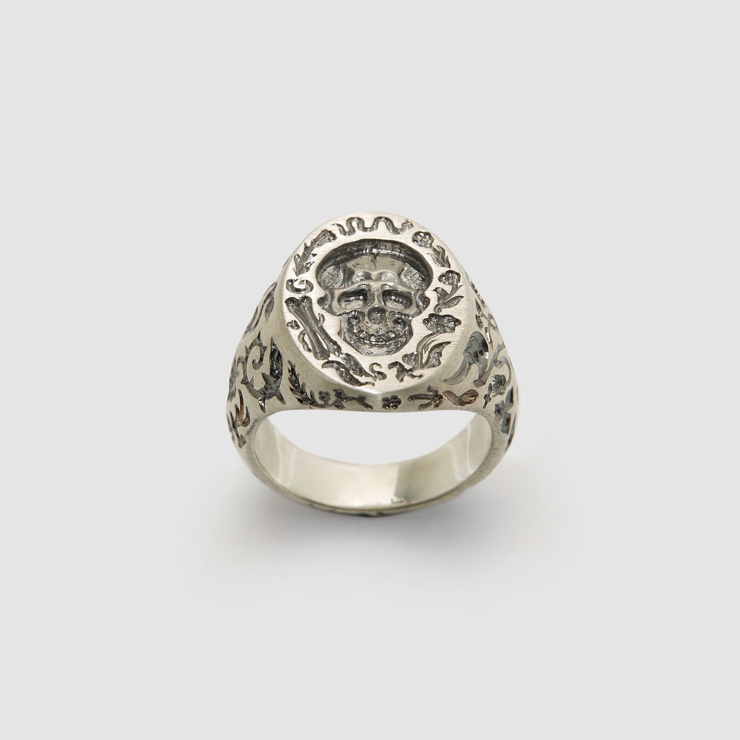 'A Recipe' Small Skull Signet | Made to Order