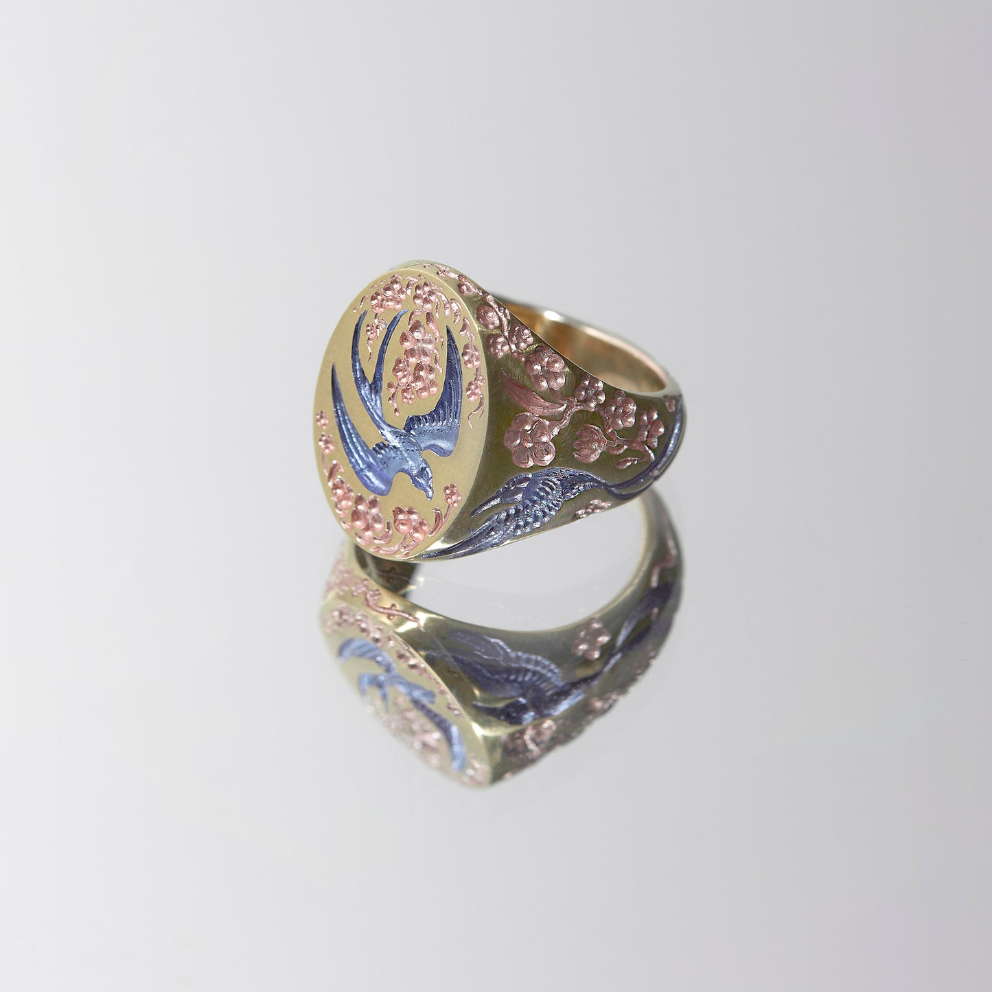 'Swallow & Hummingbird' Signet | Made to Order