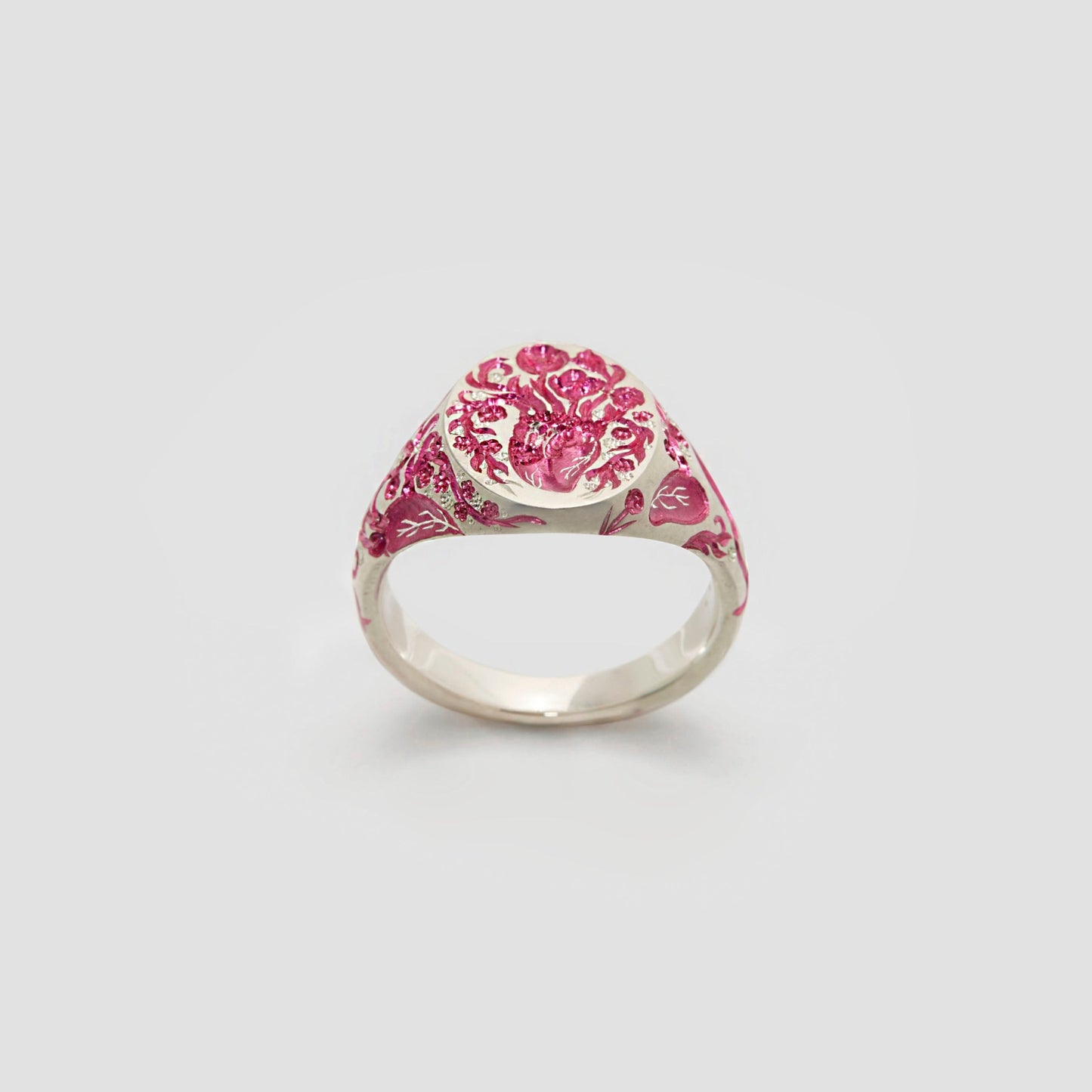 Anatomical Heart Ring (Mini) | Silver or White Gold | Made to Order