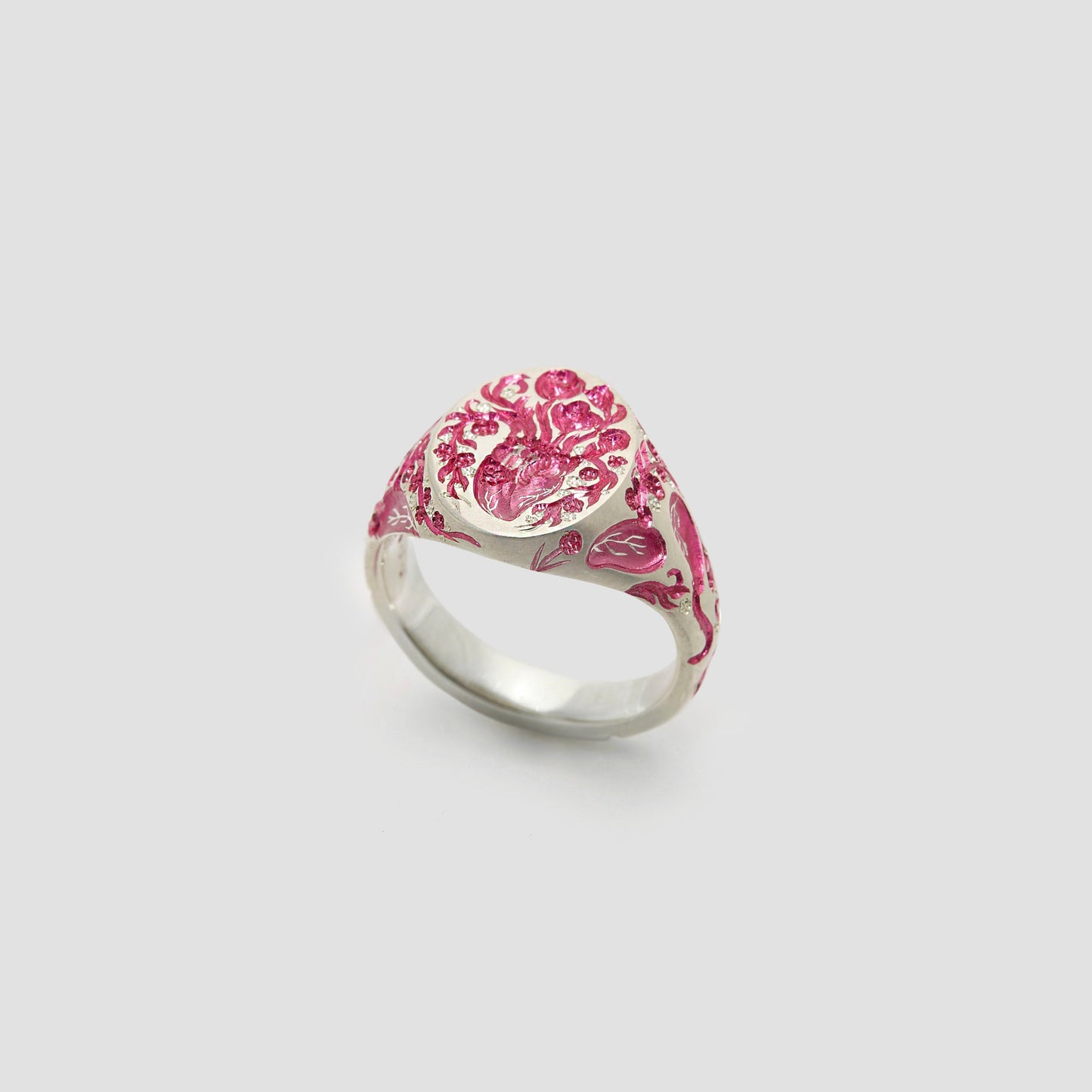 Anatomical Heart Ring (Mini) | Silver or White Gold | Made to Order