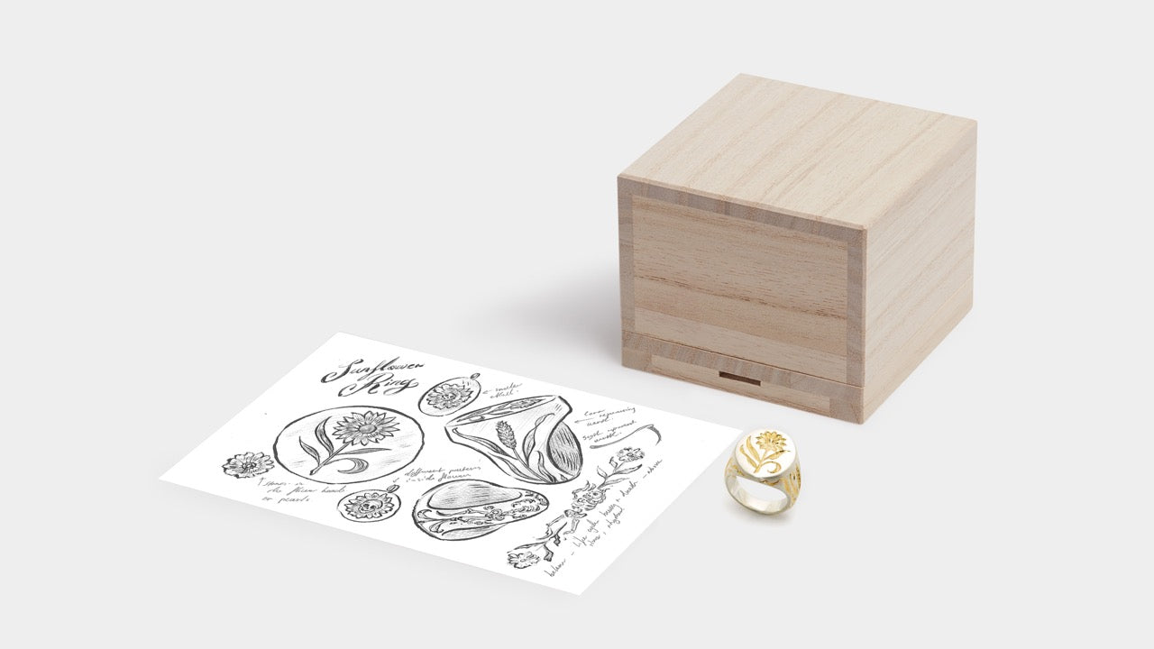 Sunflower Signet | Silver