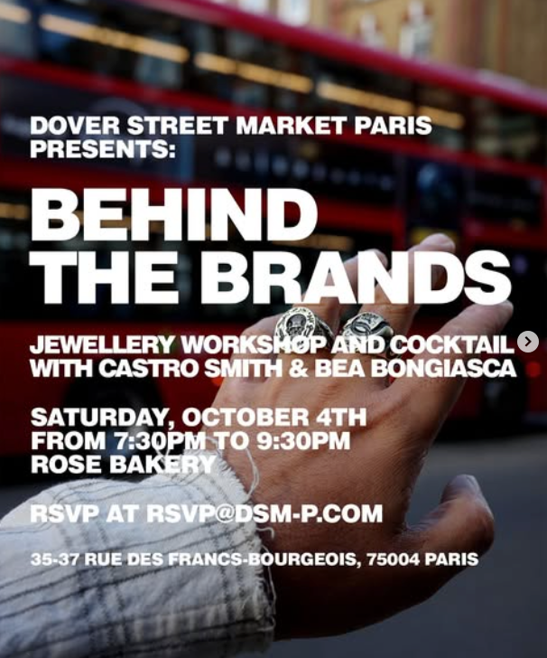See us at Dover Street Market alongside Bea Bongiasca