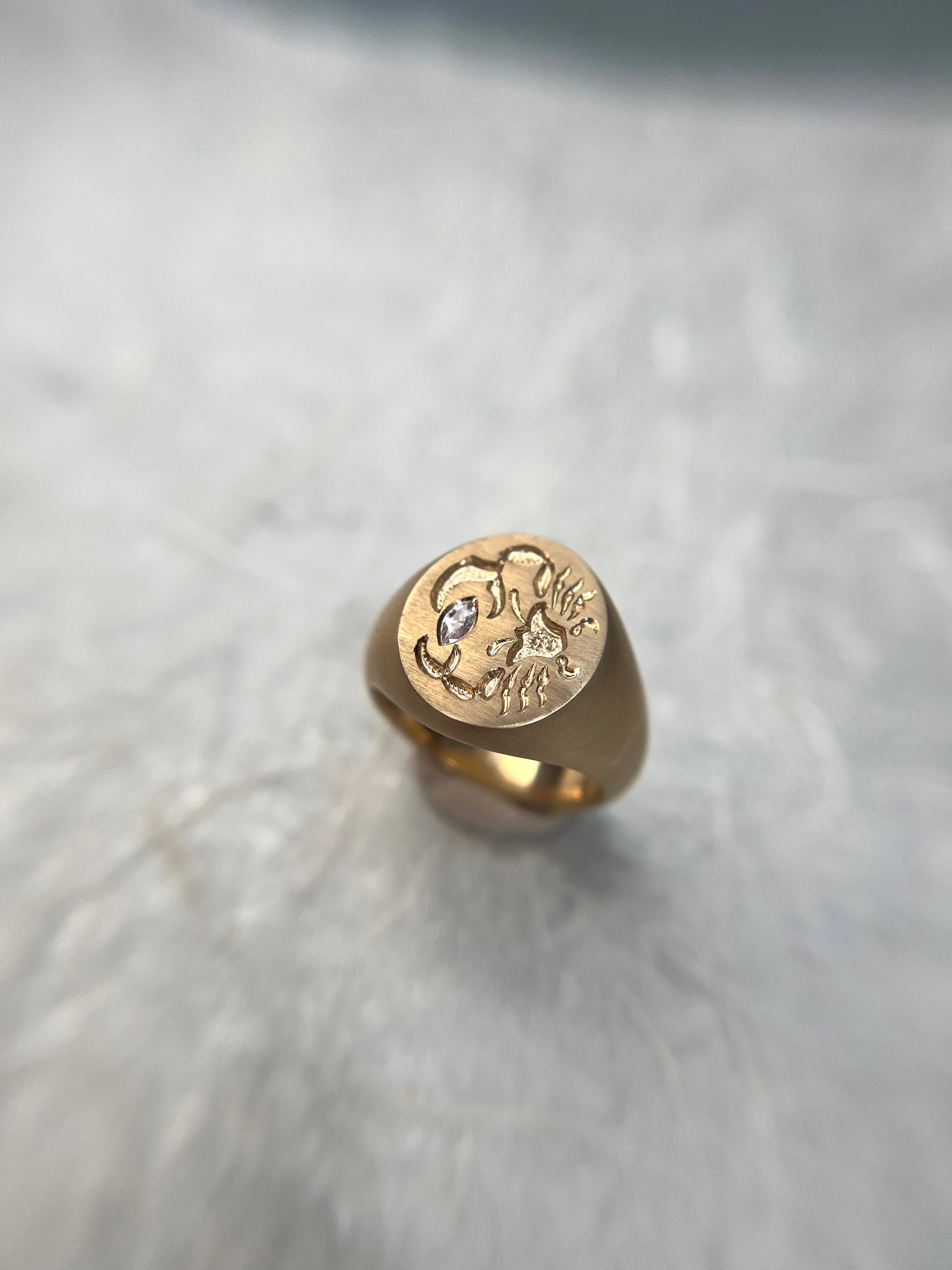 Cancer Zodiac Signet