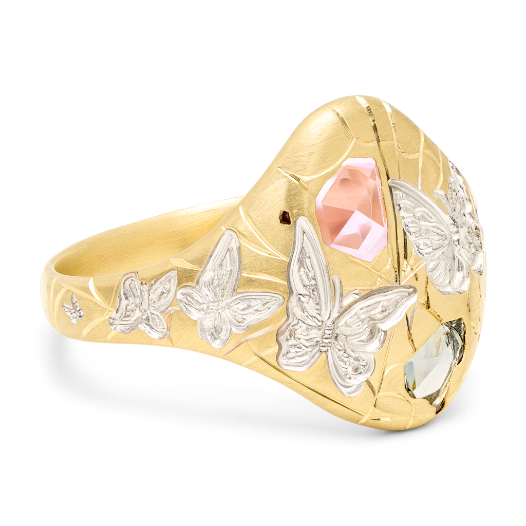 Webs & Wings Signet Ring - Size 7 - 12124