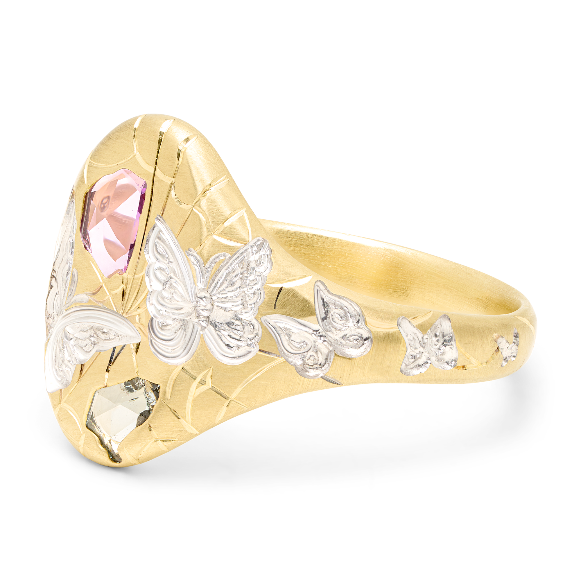 Webs & Wings Signet Ring - Size 7 - 12124