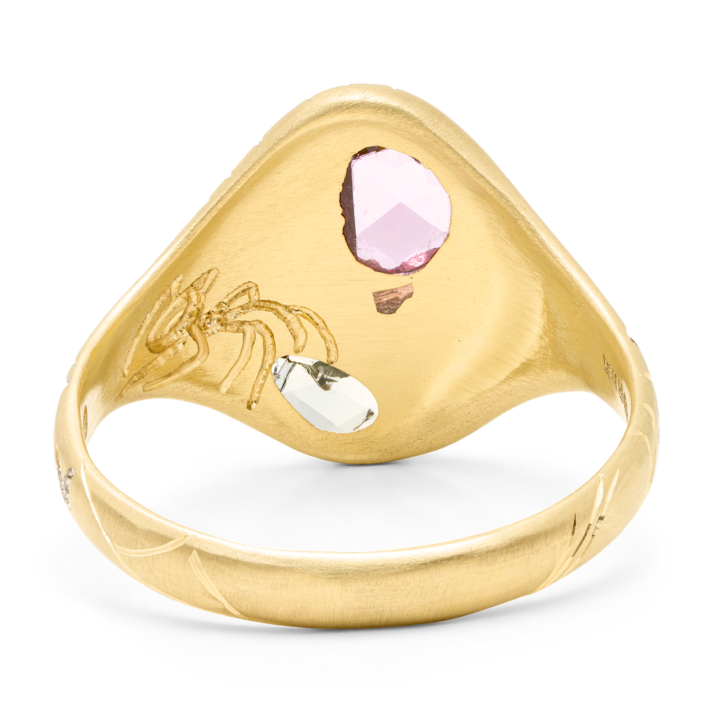 Webs & Wings Signet Ring - Size 7 - 12124
