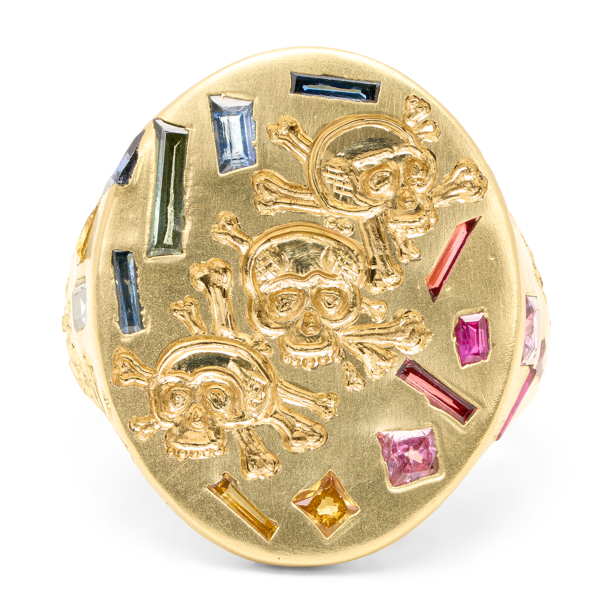 Three Relics Rainbow Jumbo Signet Ring - Size 7 - 12125