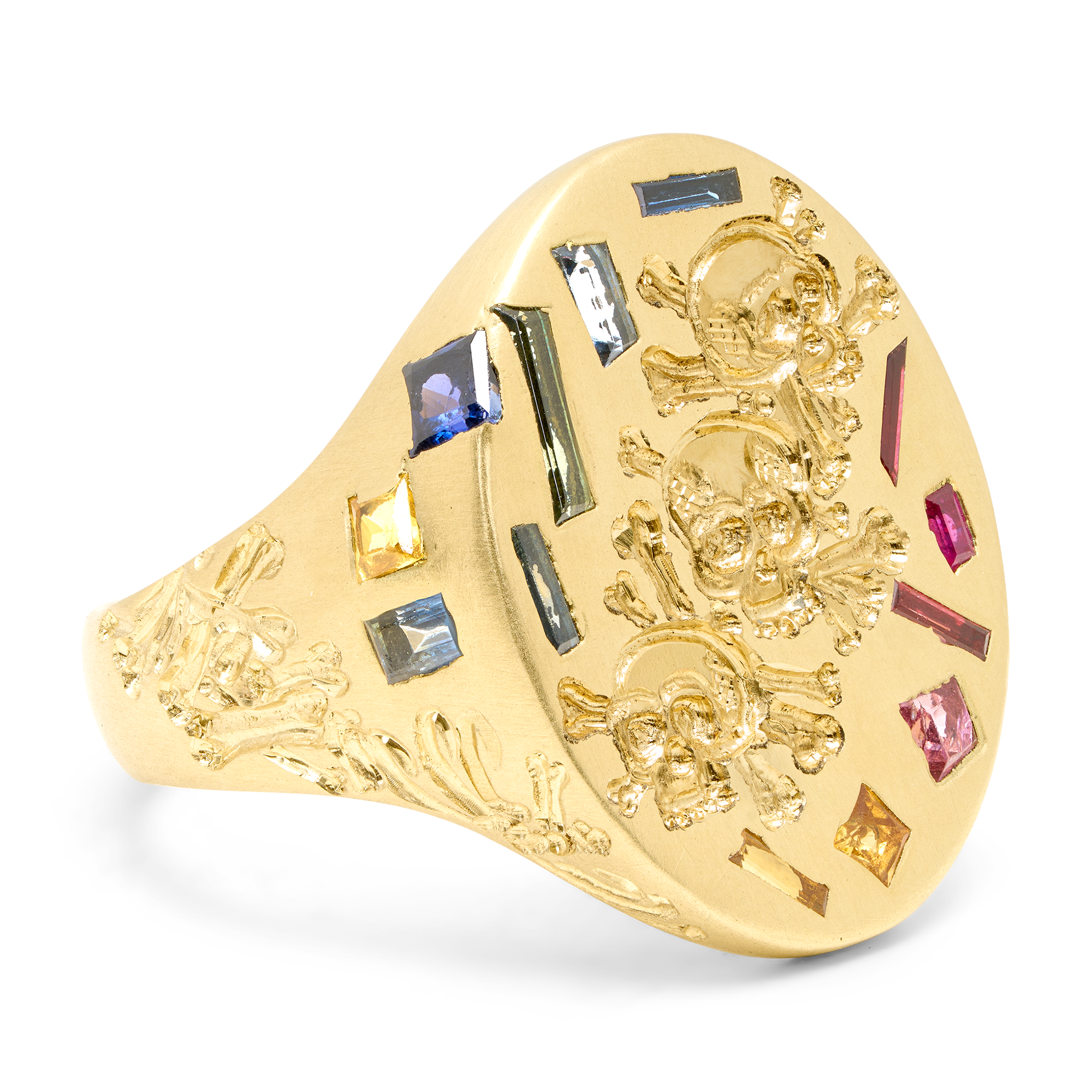 Three Relics Rainbow Jumbo Signet Ring - Size 7 - 12125