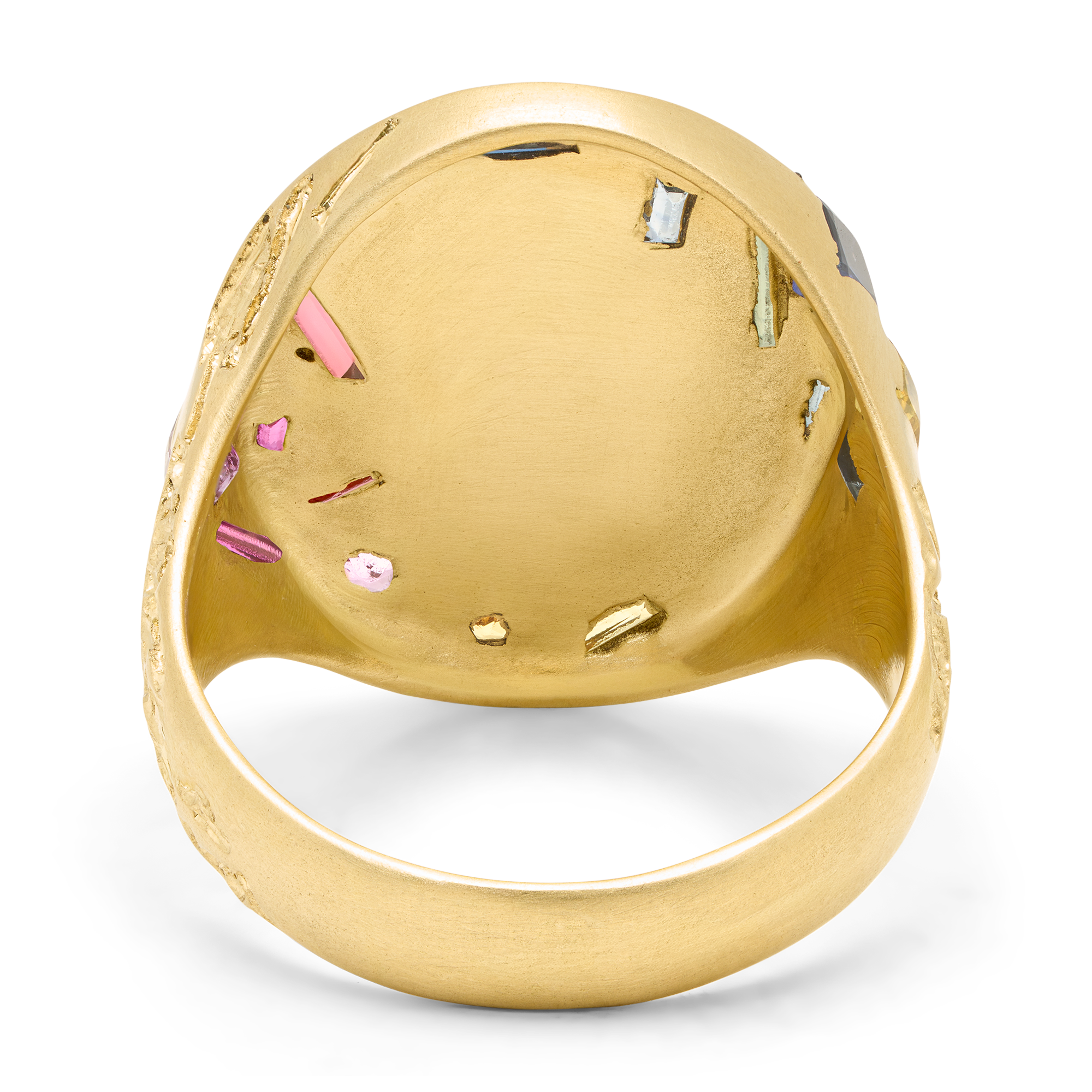 Three Relics Rainbow Jumbo Signet Ring - Size 7 - 12125