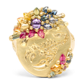 The Crawler Rainbow Clusterf@&$ Signet Ring - Size 7 - 12127