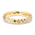 Cross Seas Cognac Diamond Sprinkle Ring - Size 6.5 - 12248
