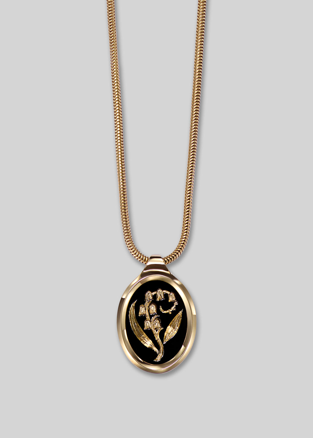 Medium Lily of the Valley Frame Pendant