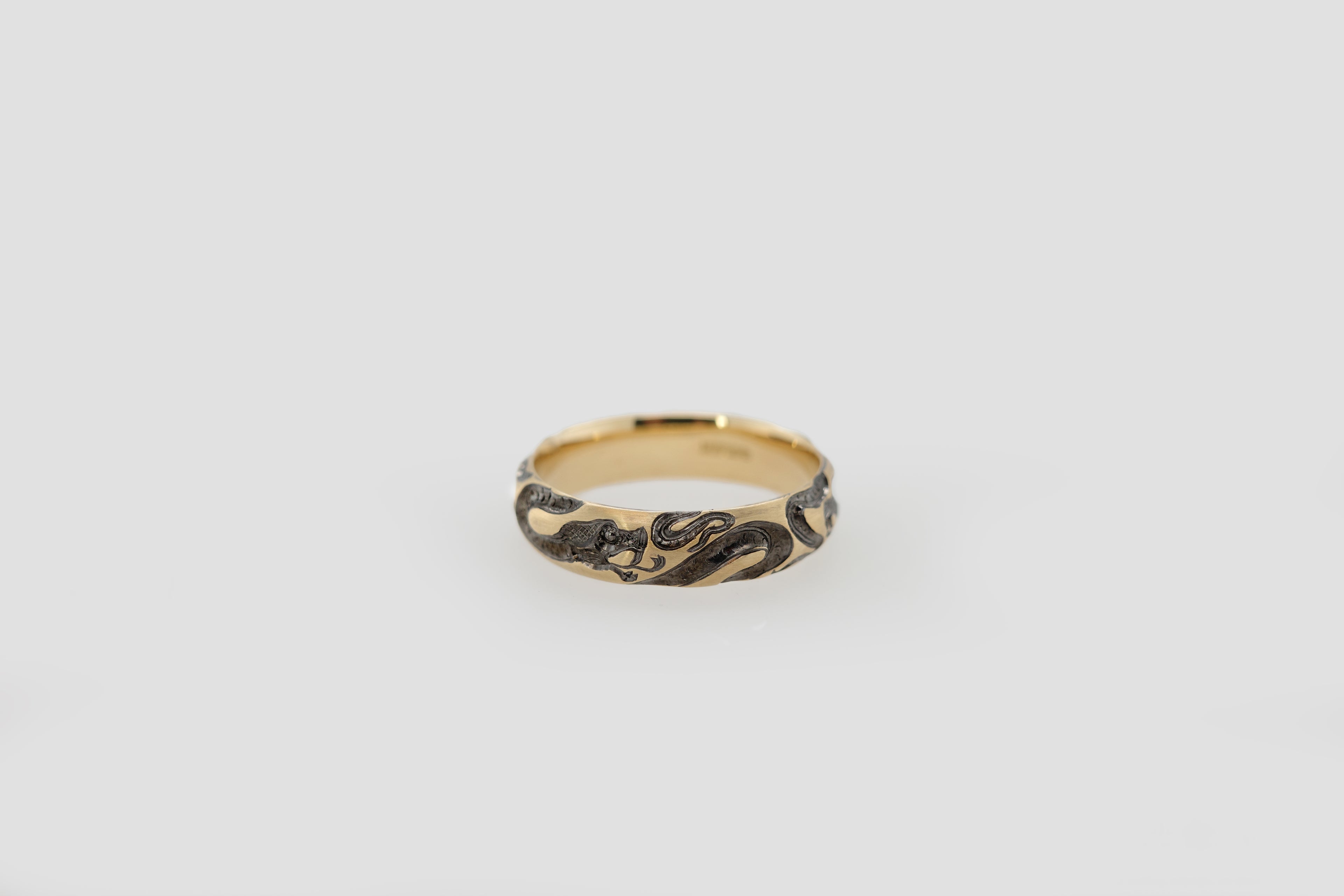 3 Serpents Snake Band Ring