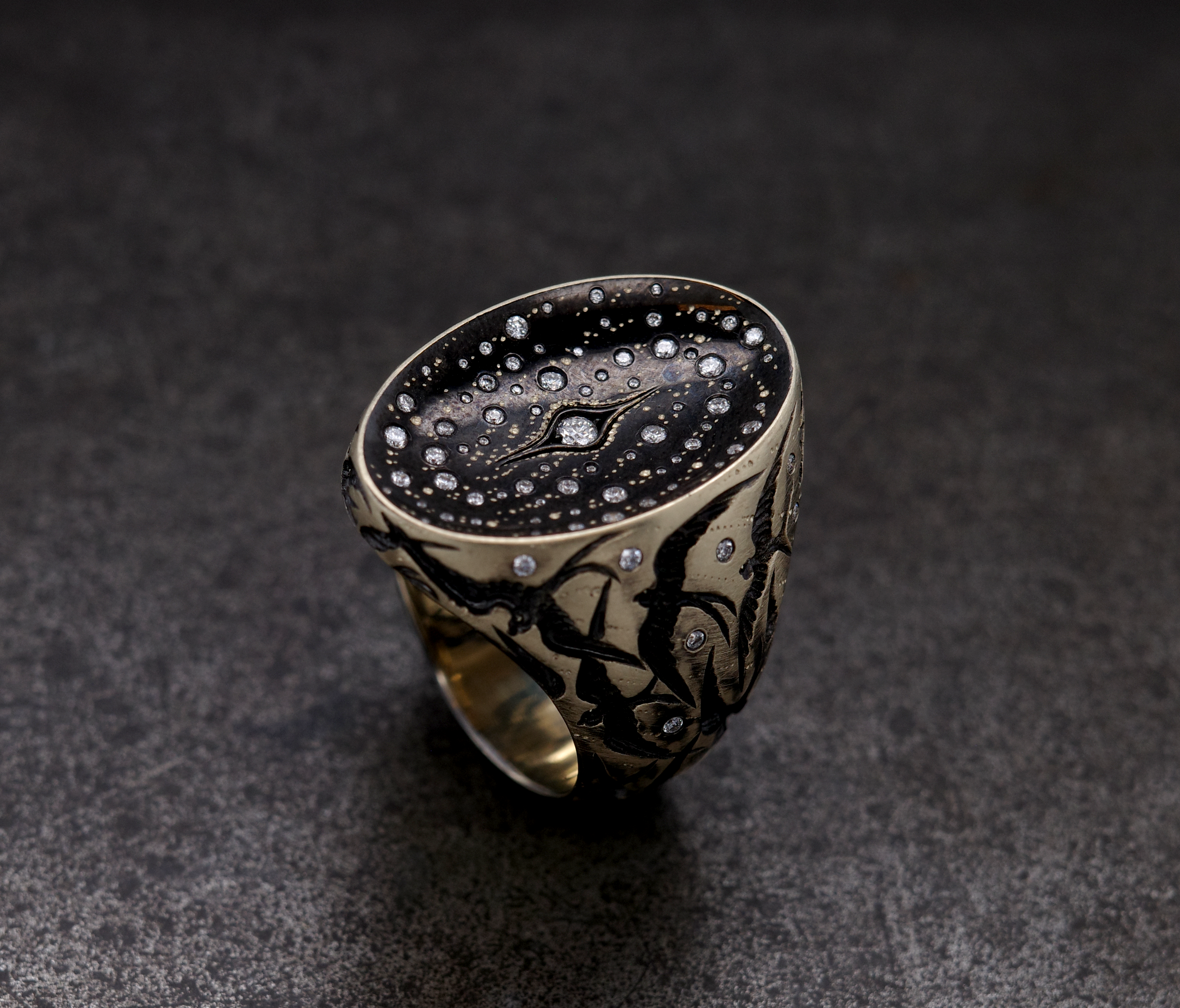 Bird Galaxy Diamond Ring - POA