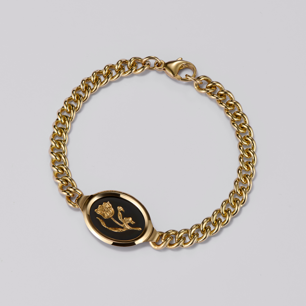 Medium Rose Frame Bracelet