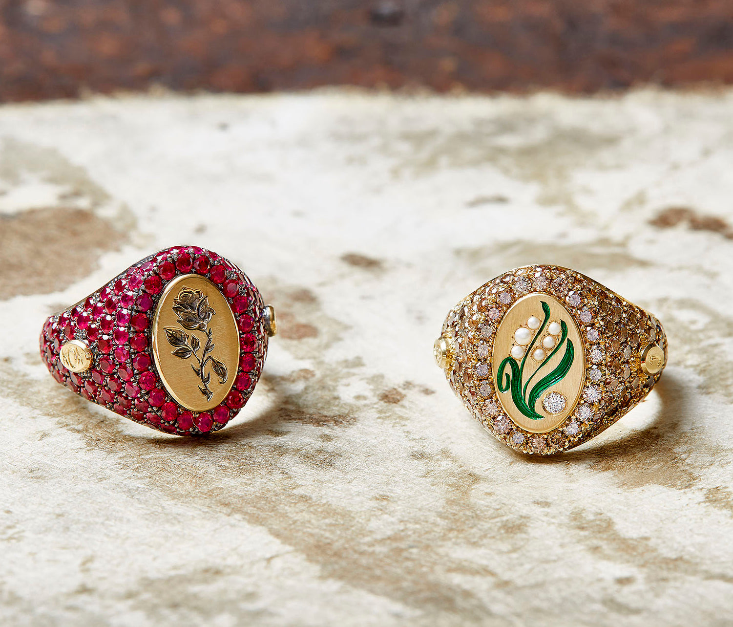 Diamond Pavé Signet Ring - POA