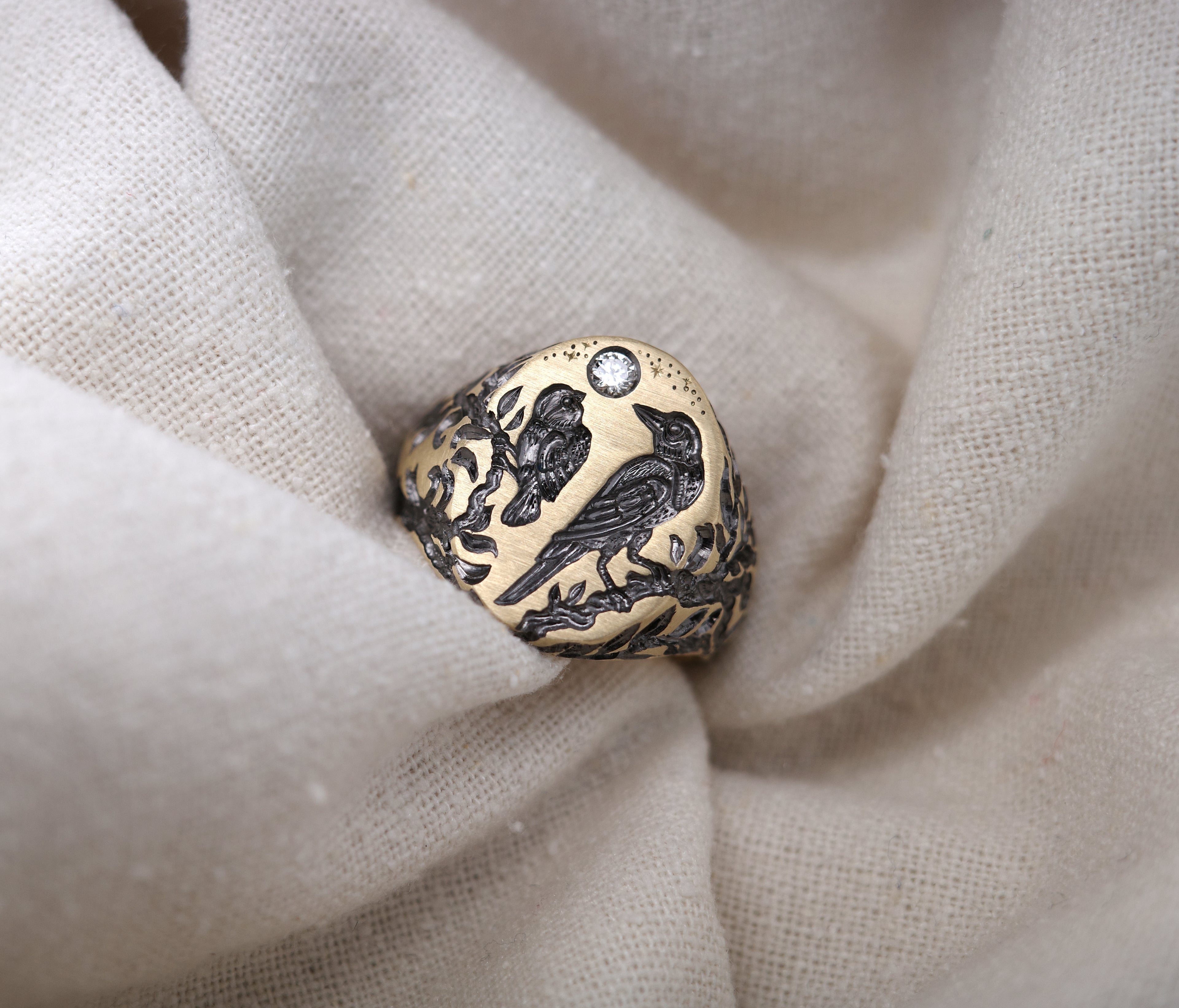Raven & Bullfinch Signet Ring