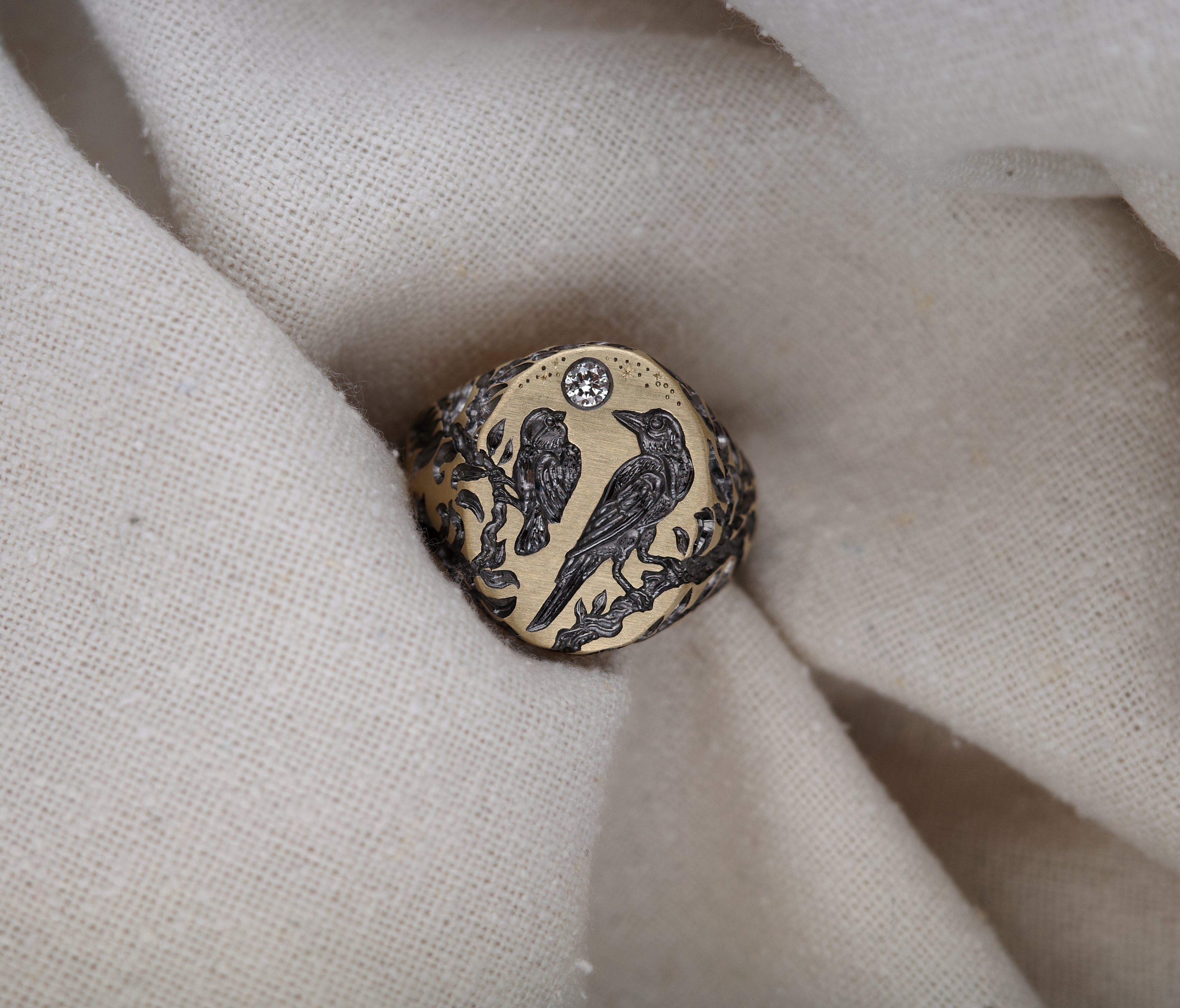Raven & Bullfinch Signet Ring