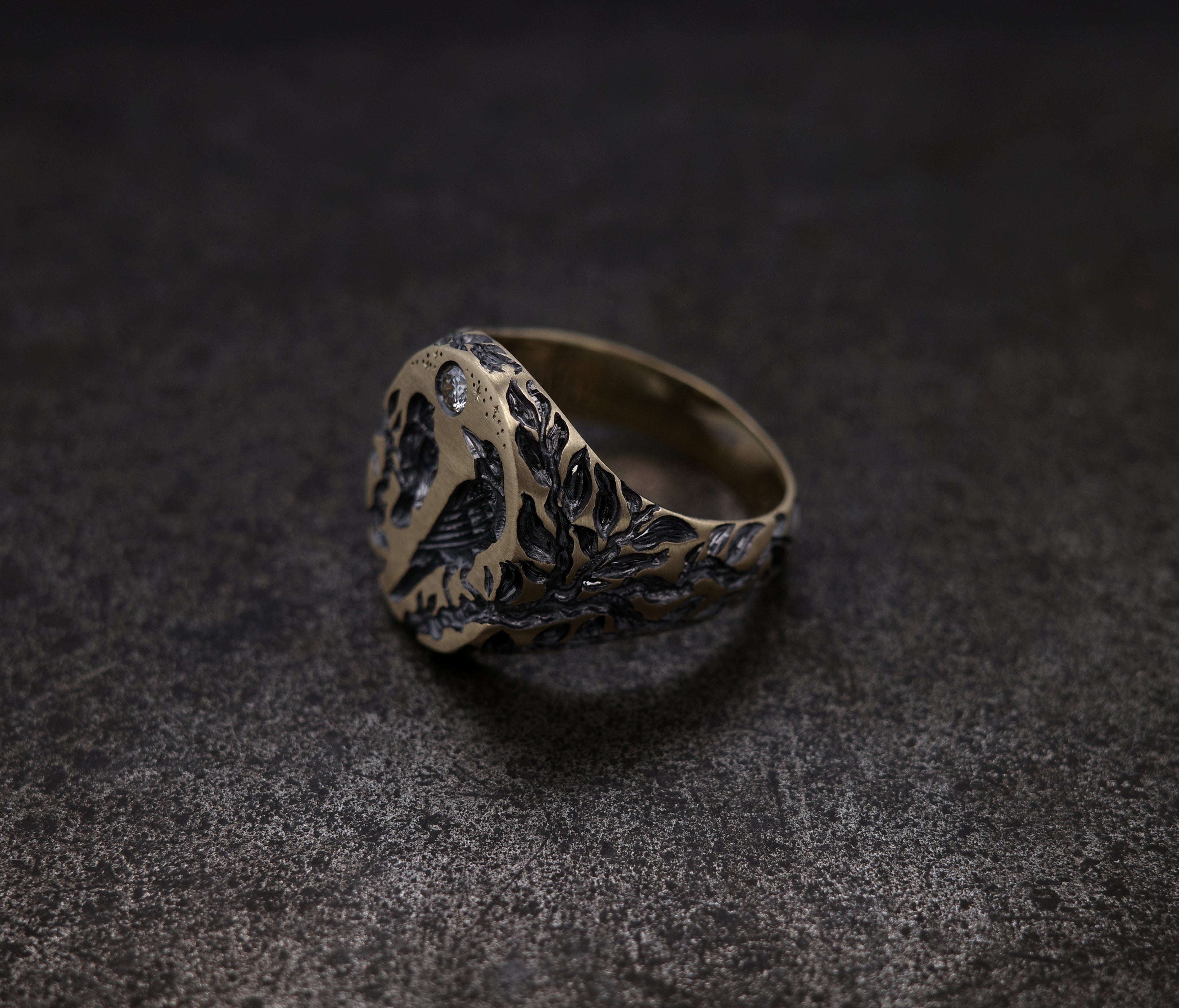 Raven & Bullfinch Signet Ring