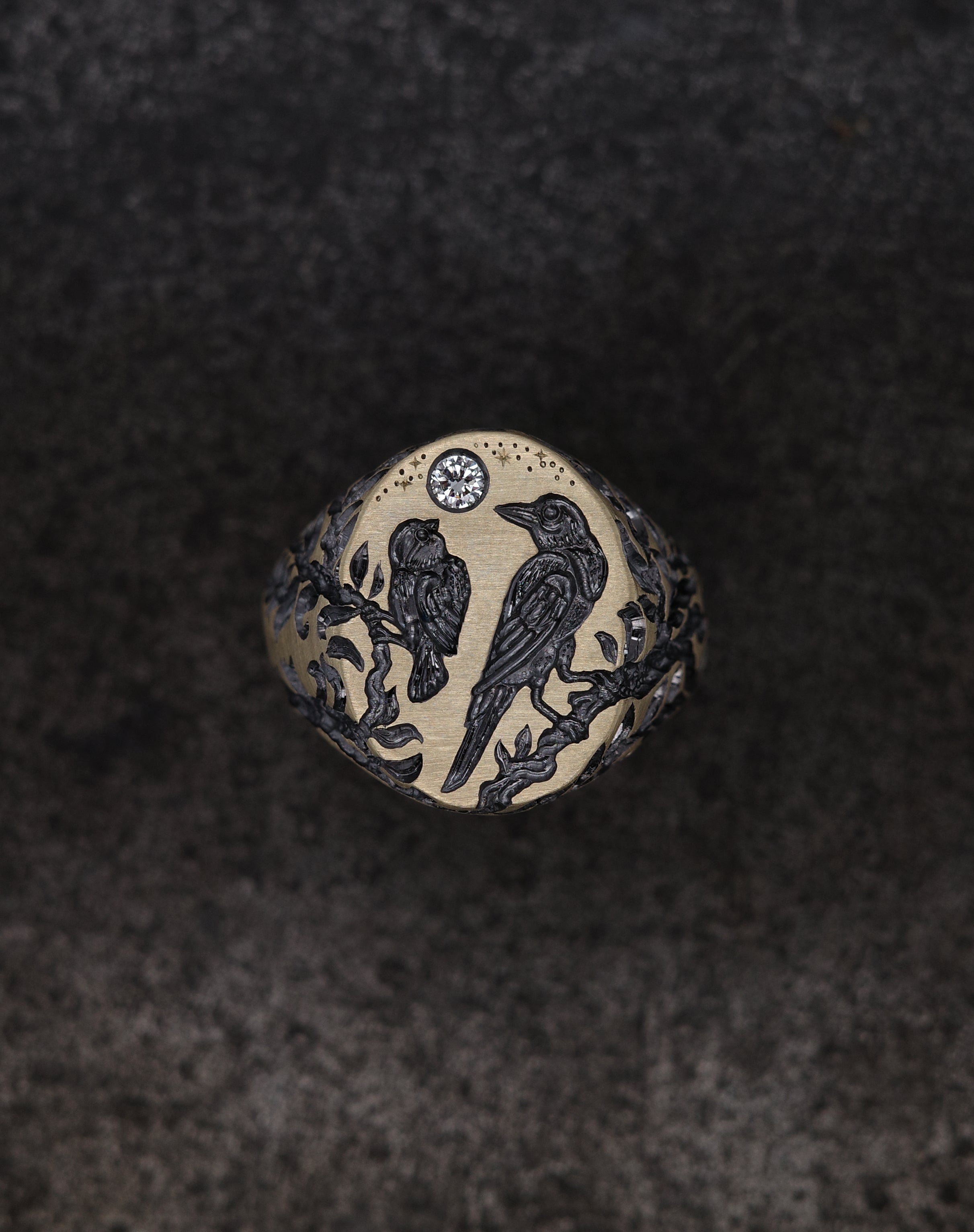 Raven & Bullfinch Signet Ring