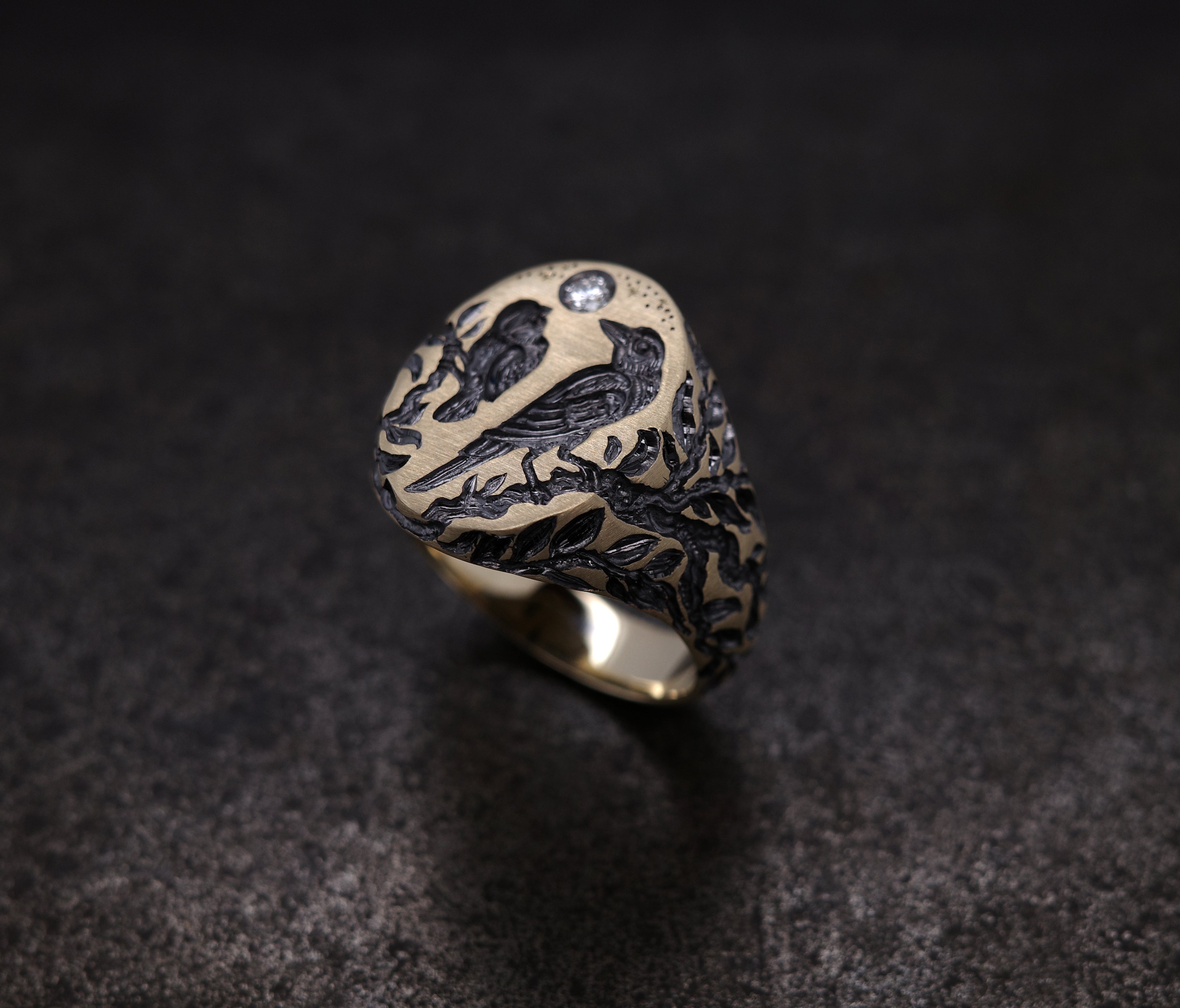 Raven & Bullfinch Signet Ring