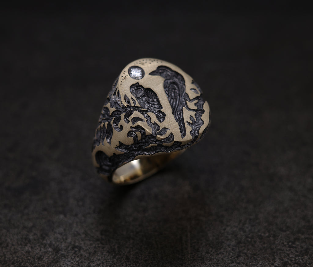 Raven & Bullfinch Signet Ring