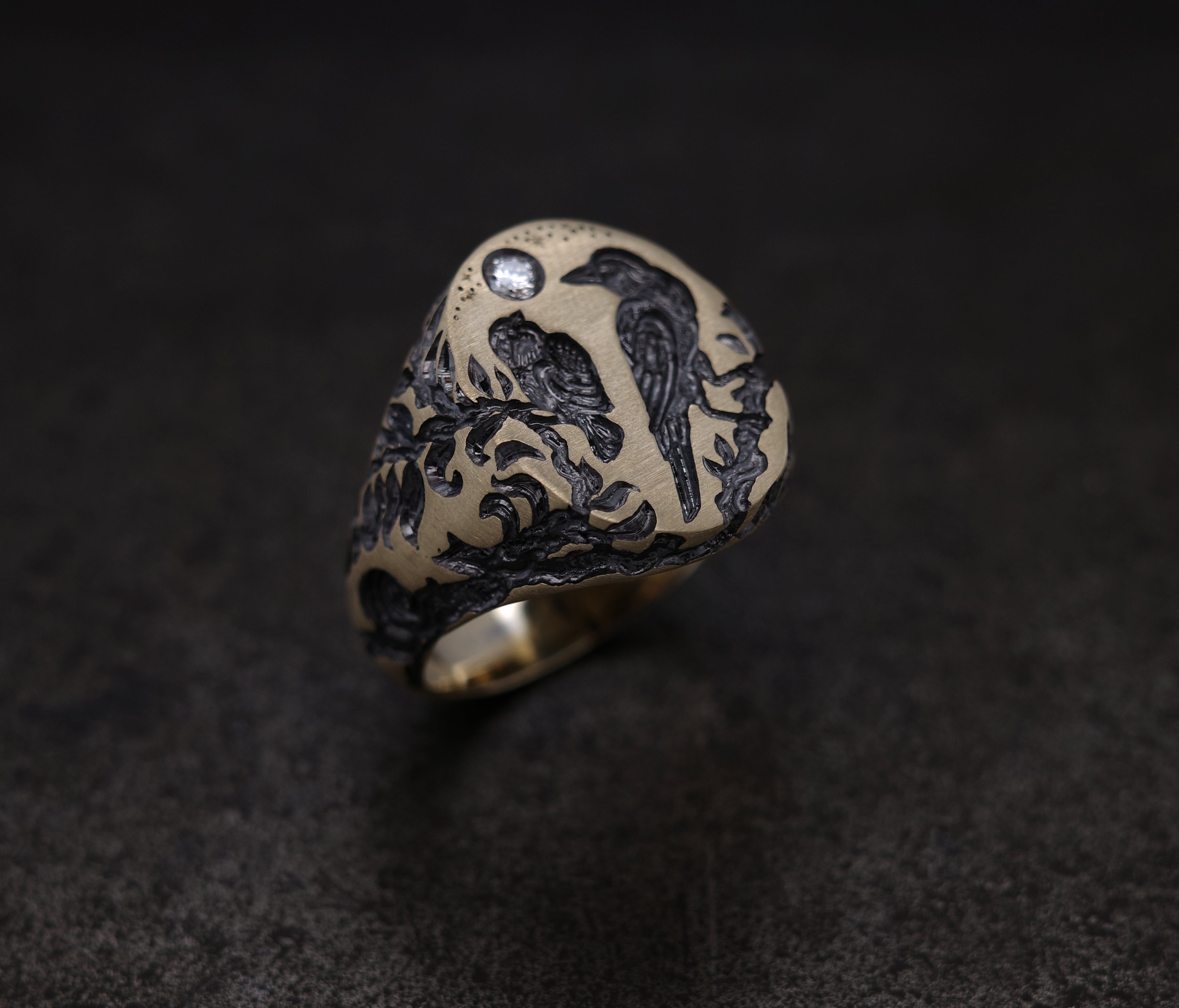 Raven & Bullfinch Signet Ring