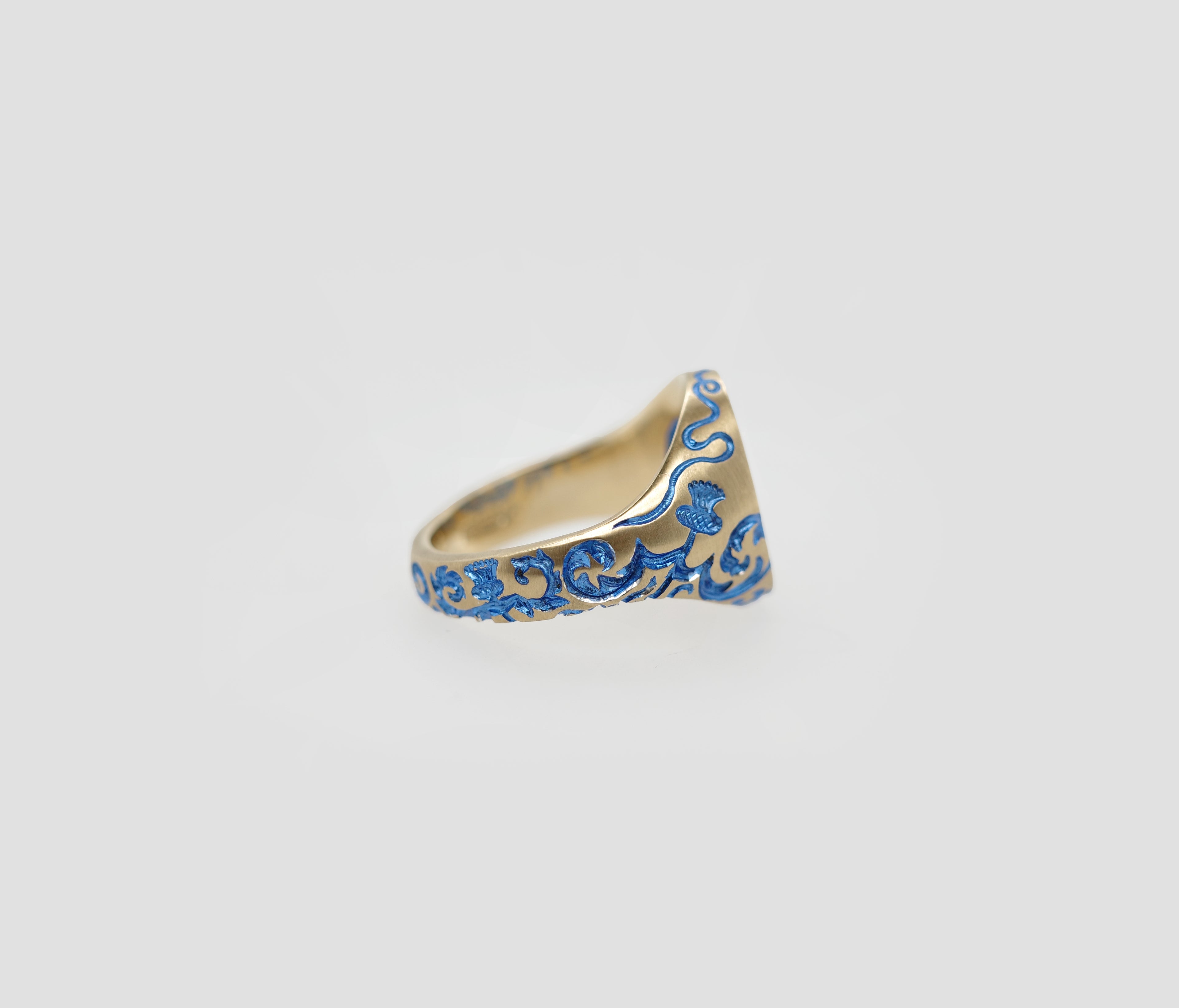 Rabbit & Moon Signet Ring