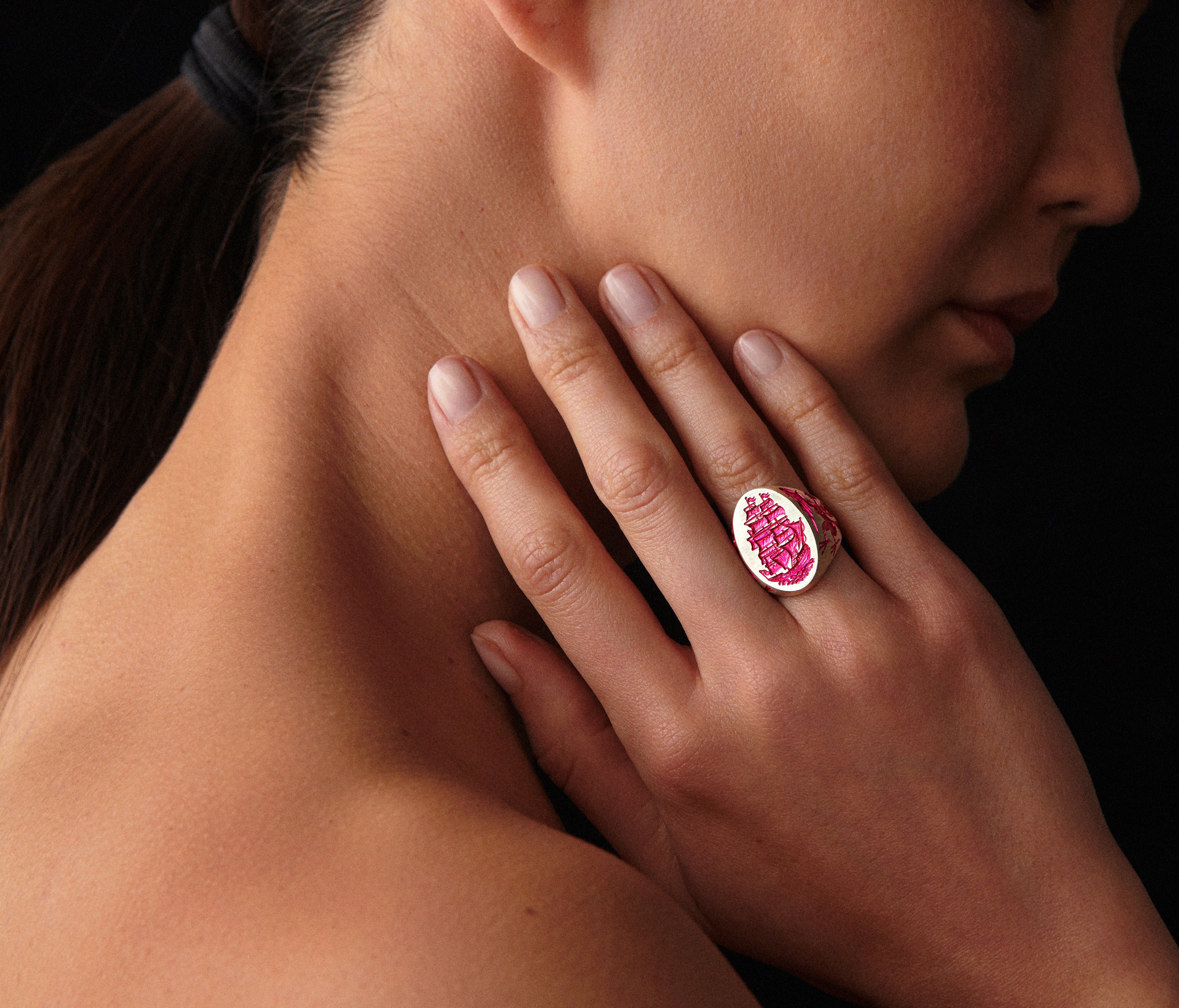 Sirens Ship Signet Ring