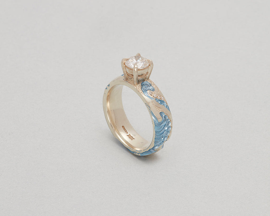 Wave Engagement Ring - POA