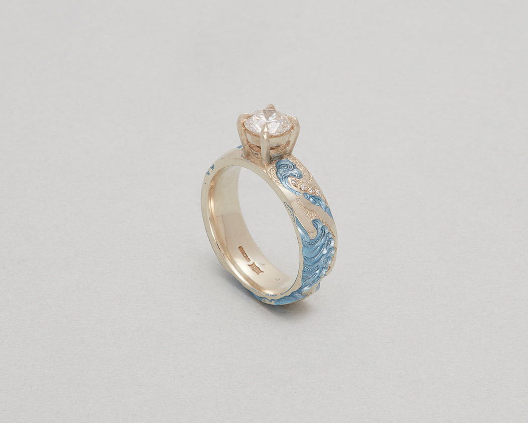 Wave Engagement Ring - POA