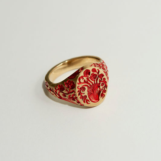 Anatomical Heart Ring (Mini) | Gold or Silver