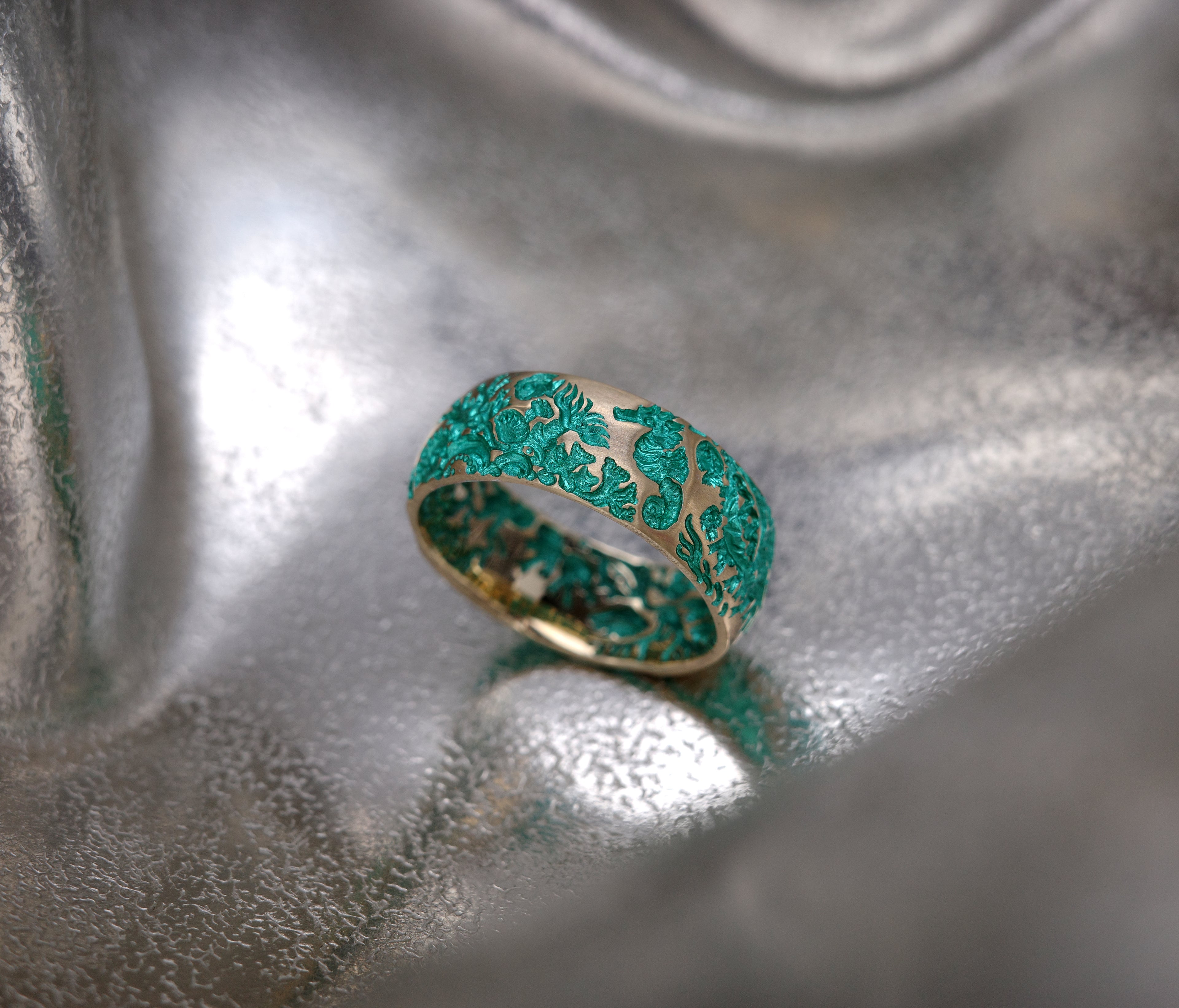 Coral Band 8mm Ring | Castro Smith London