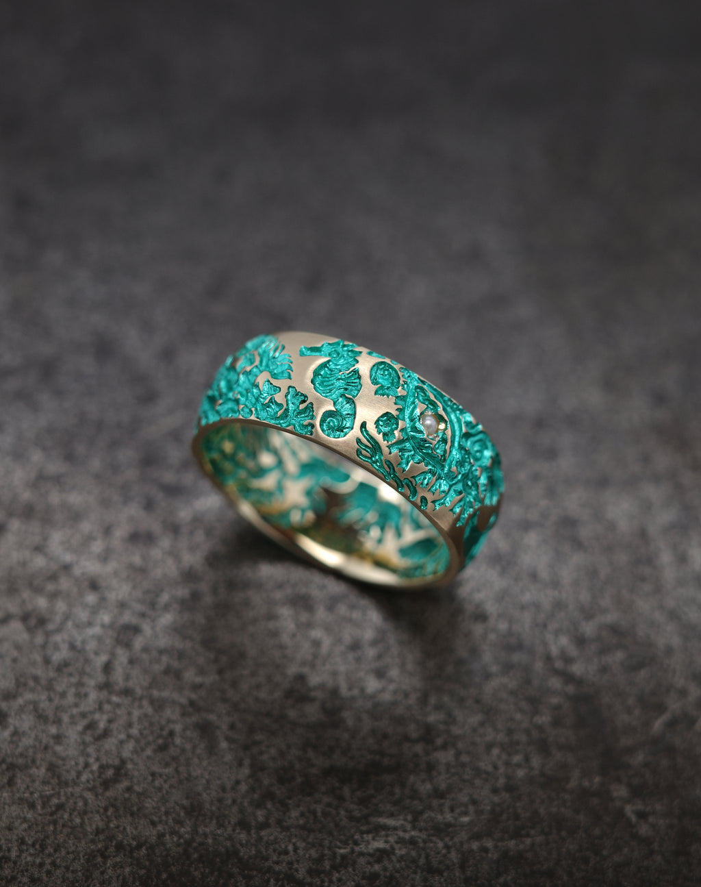 Coral Band 8mm Ring | Castro Smith London