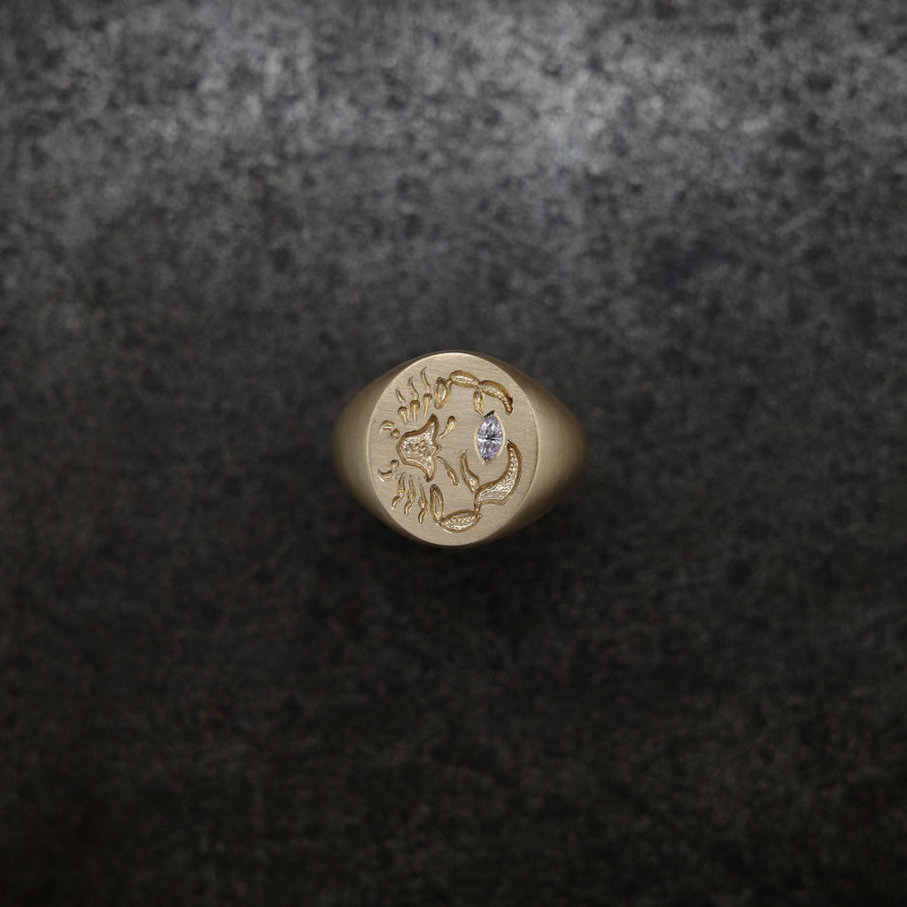 Cancer Zodiac Signet