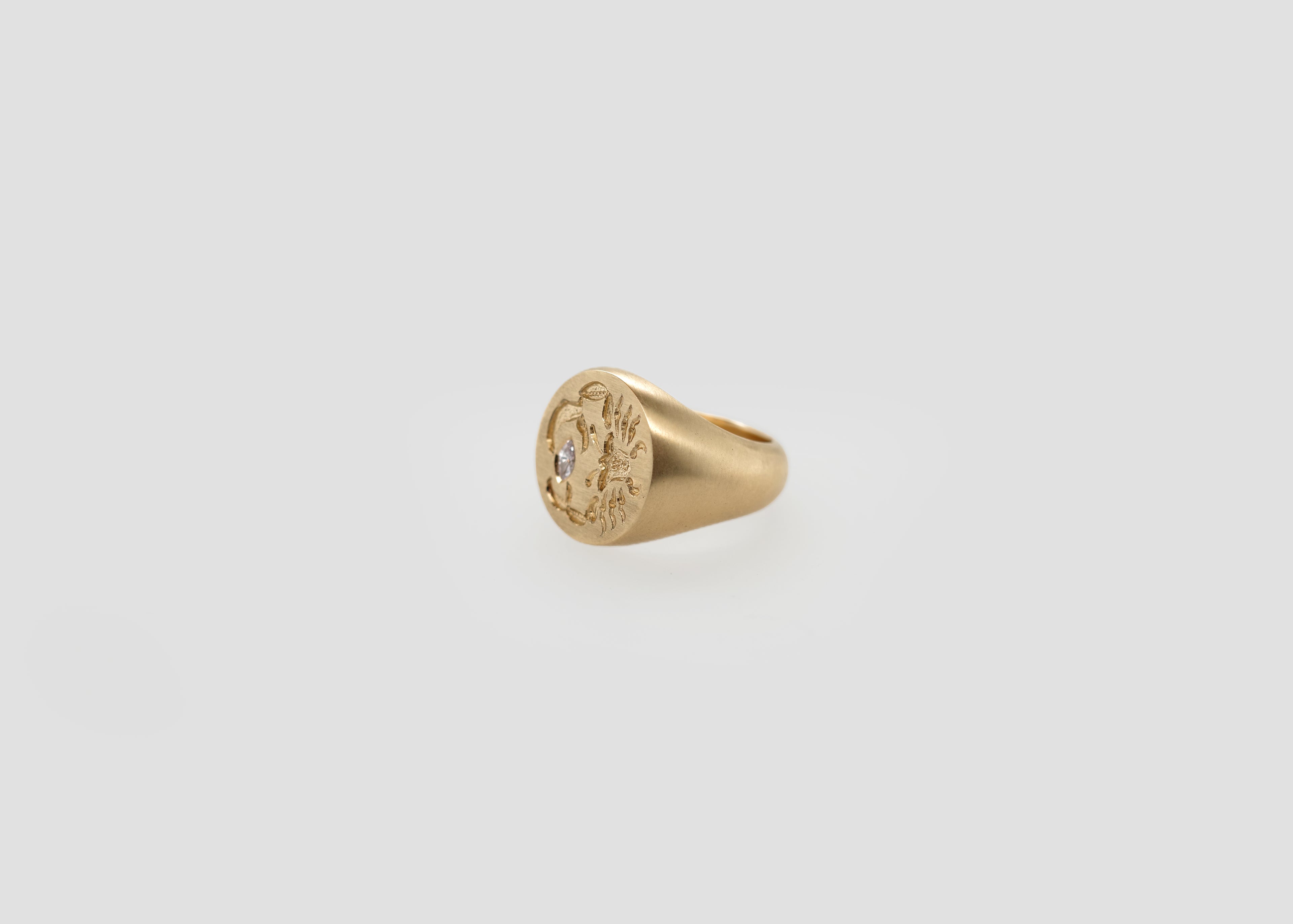 Cancer Zodiac Signet