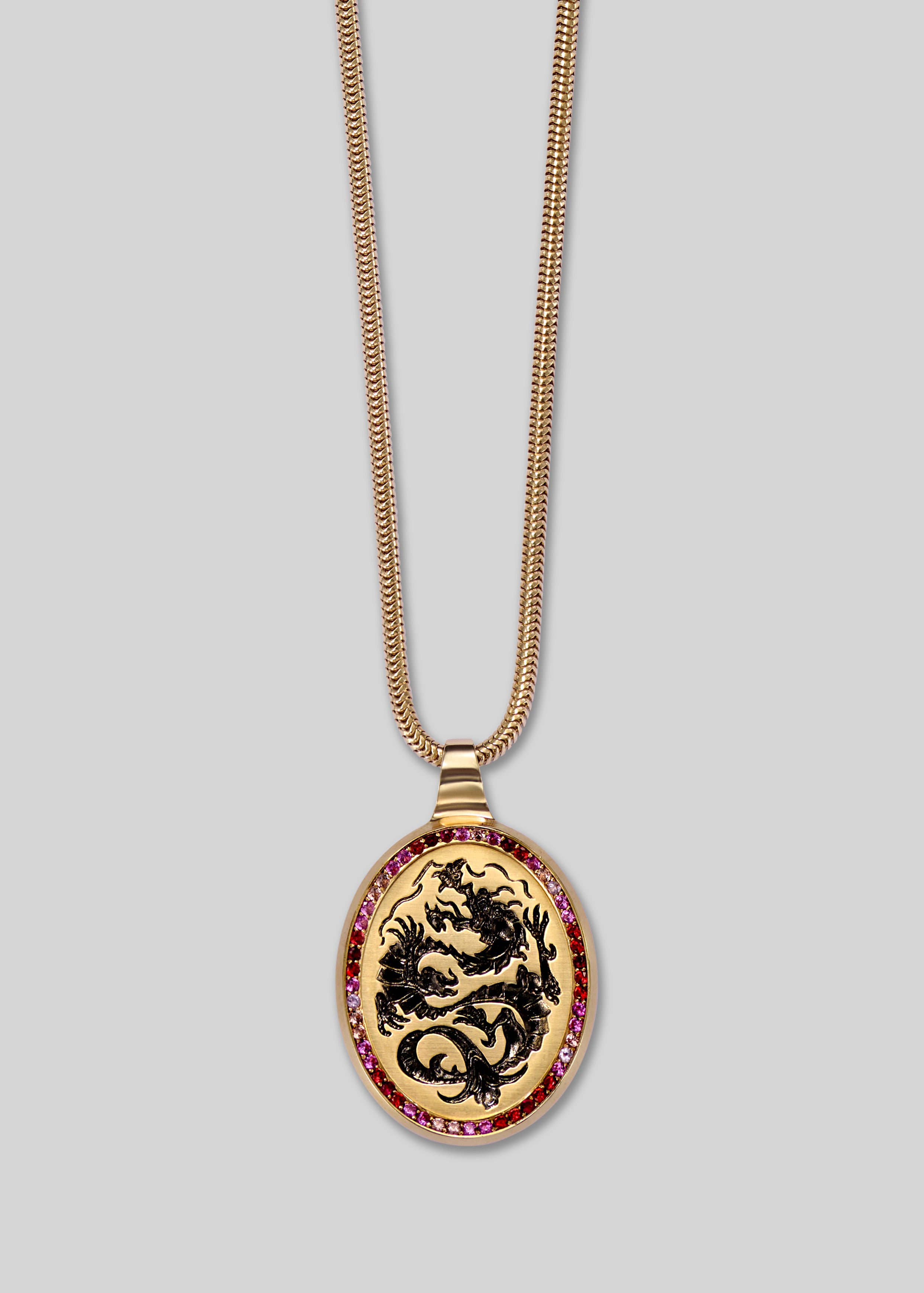 Large Dragon Frame Pendant