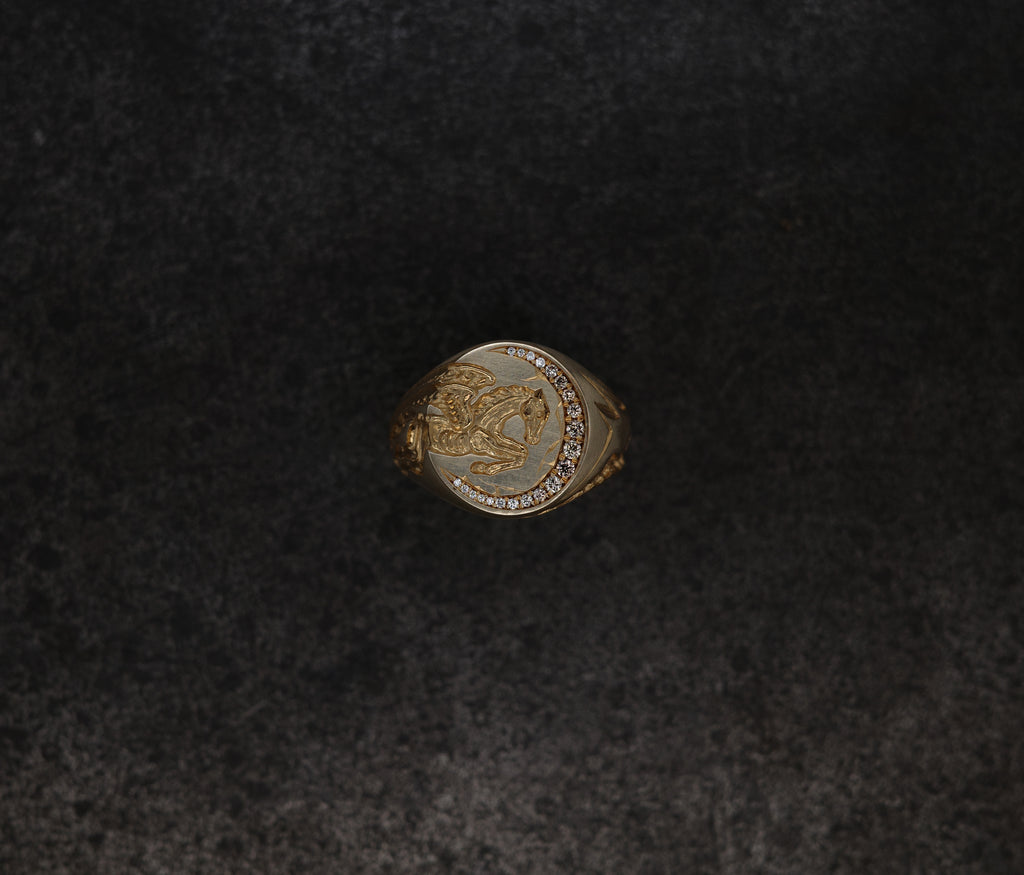 Mini Horse Signet Ring