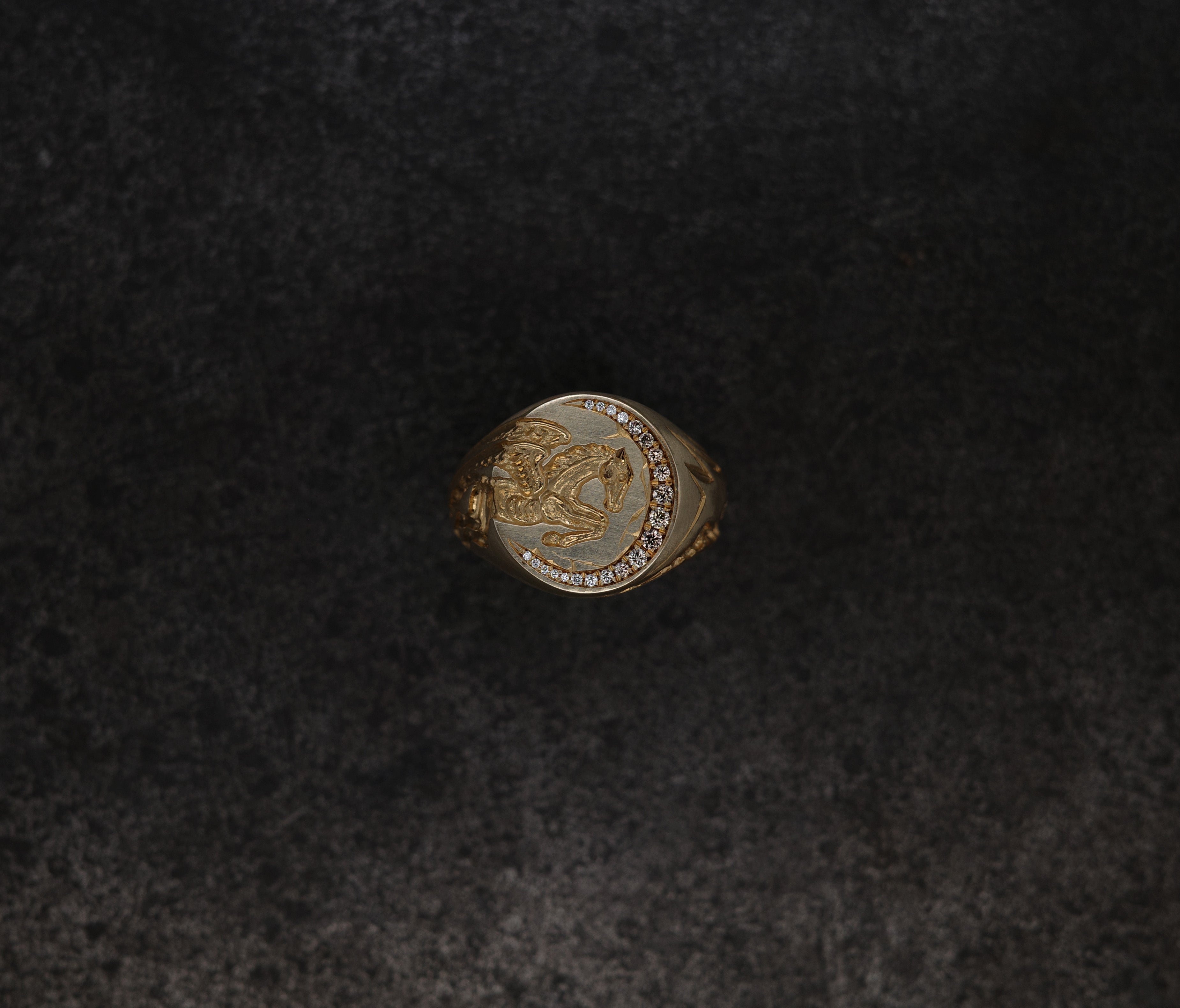 Mini Horse Signet Ring