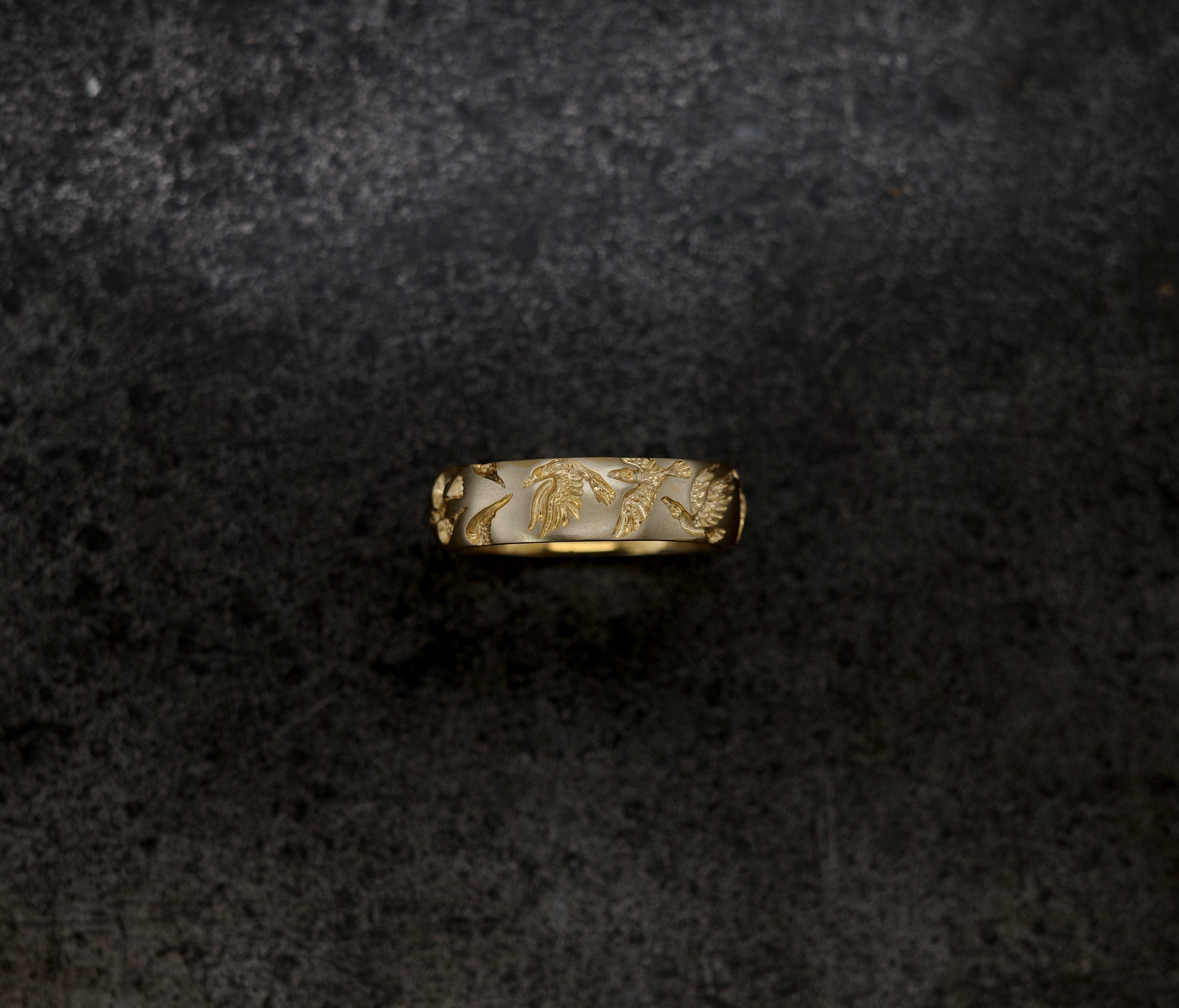 Crebain Crow Band Ring