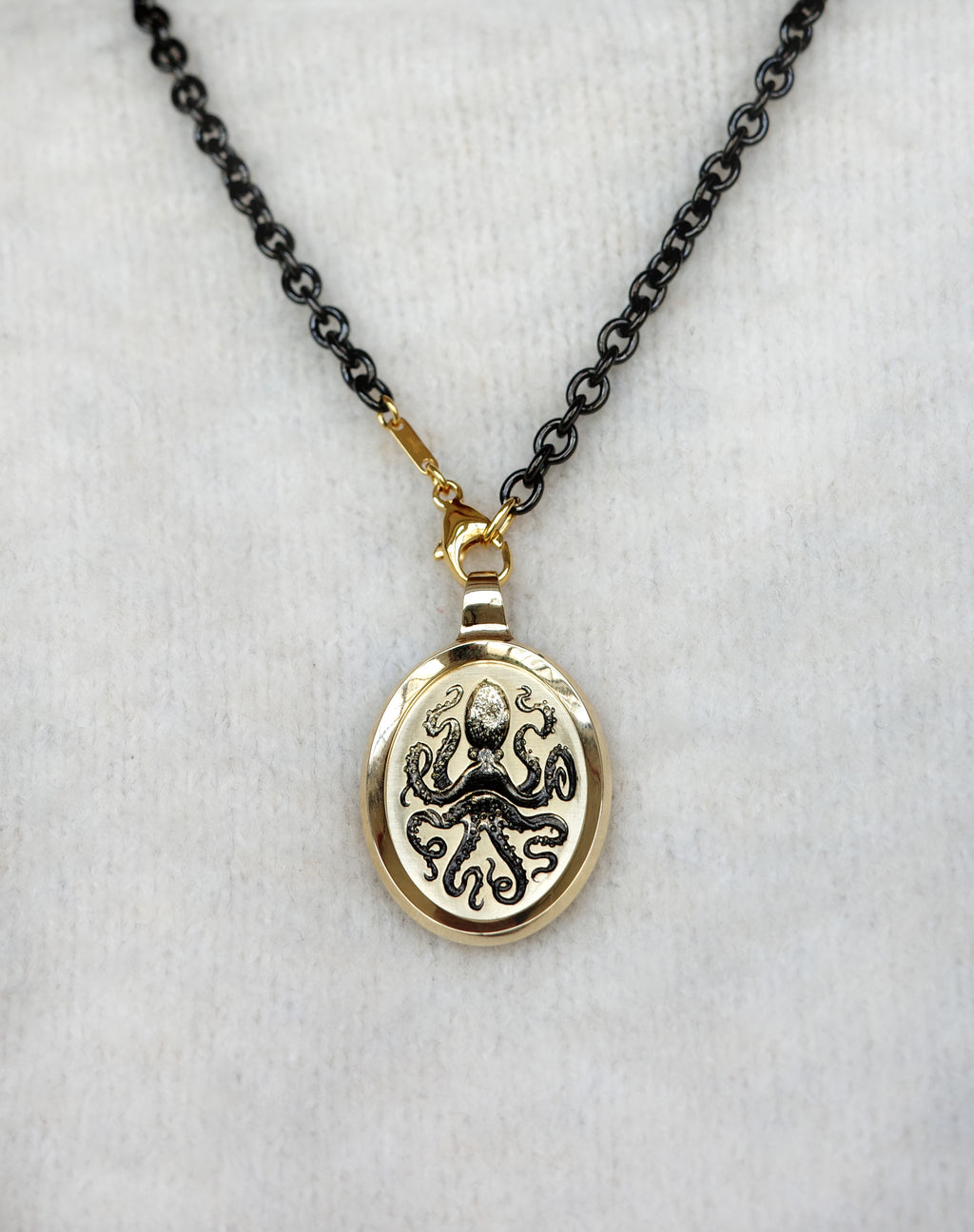 Large Octopus Frame Pendant