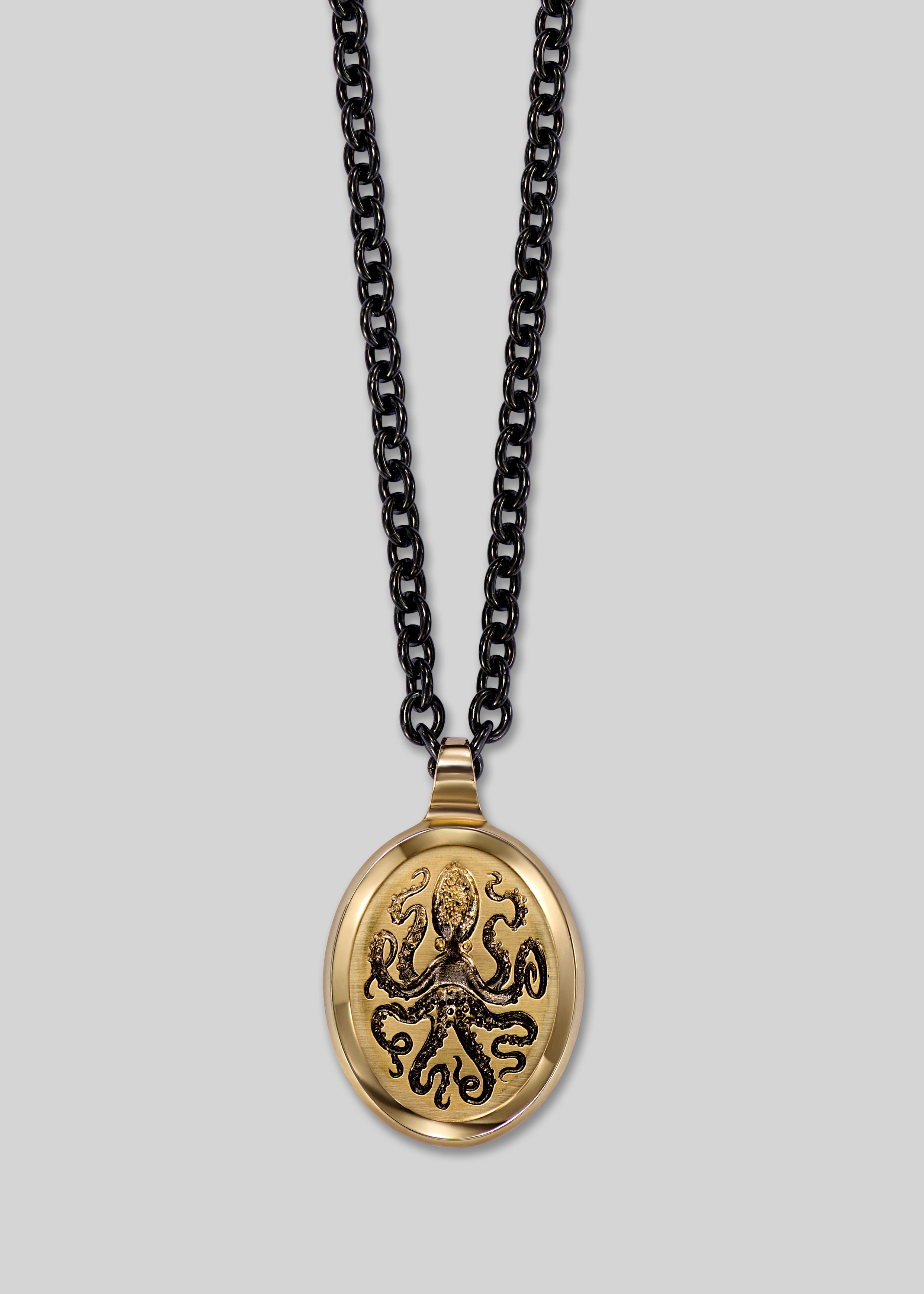 Large Octopus Frame Pendant