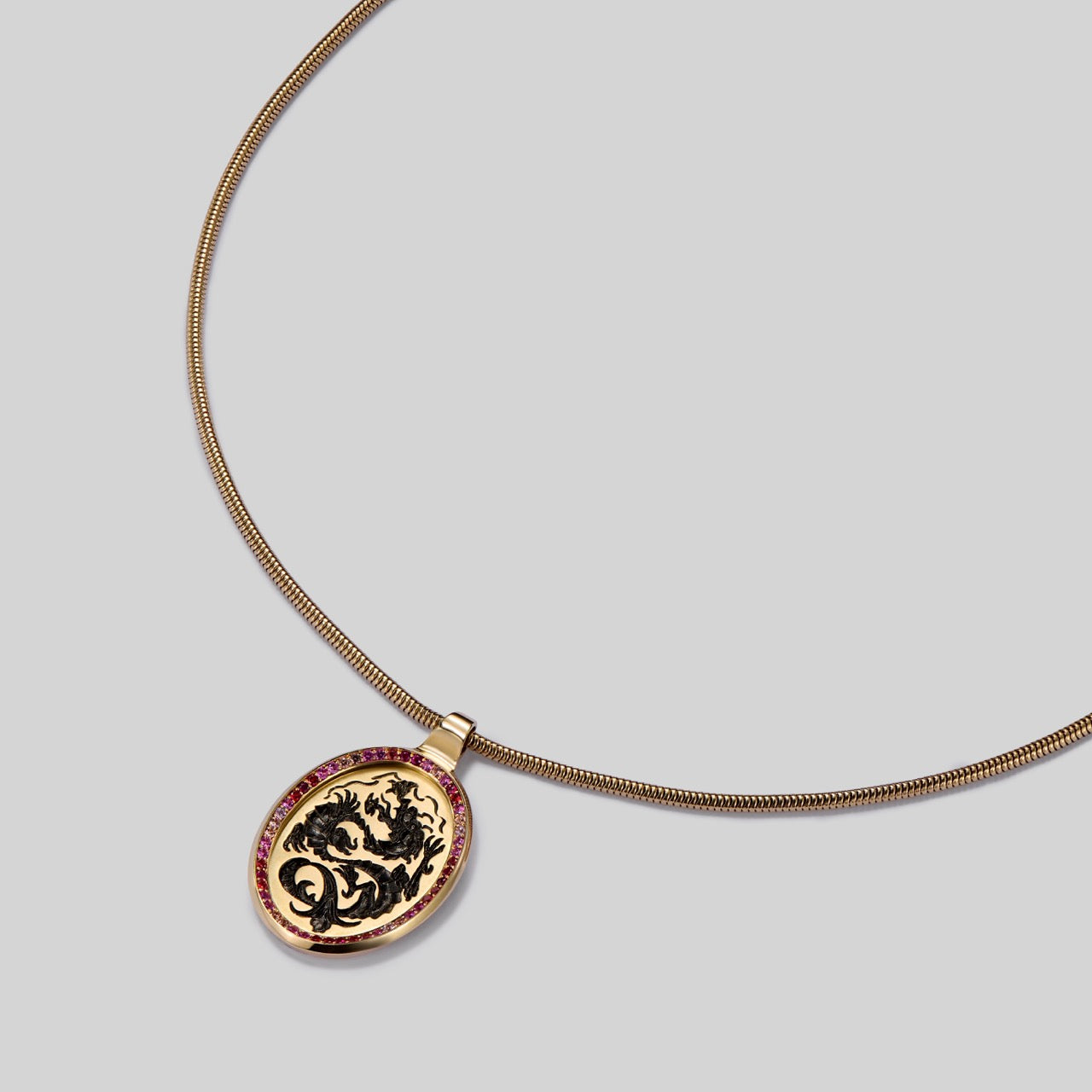 Large Dragon Frame Pendant
