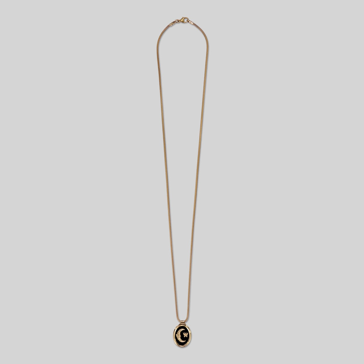 Medium Moon & Butterfly Frame Pendant
