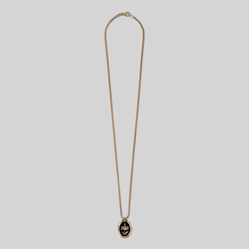 Medium Hibiscus Flower Frame Pendant