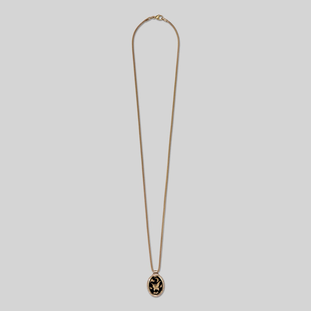 Medium Pavé Butterfly Frame Pendant