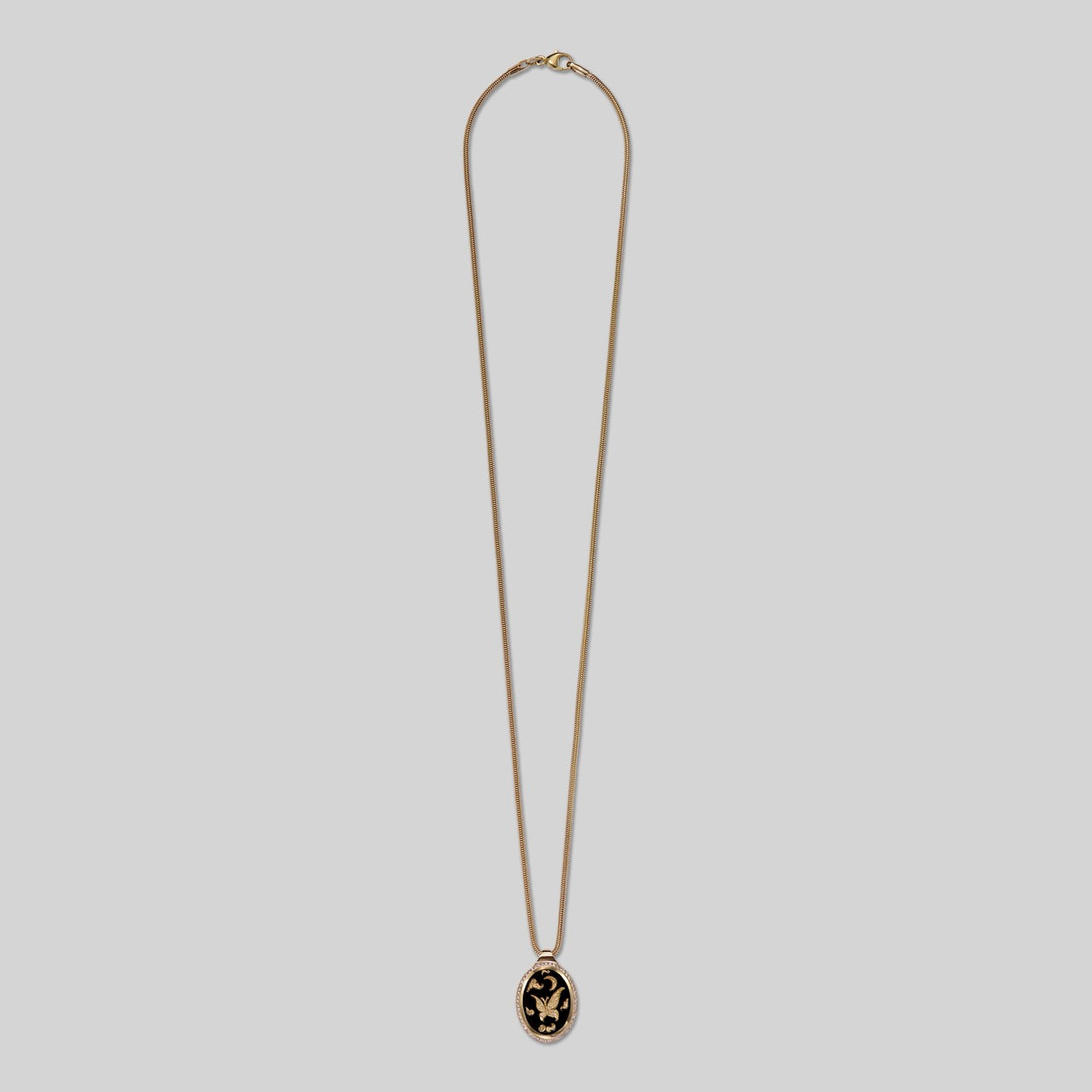 Medium Pavé Butterfly Frame Pendant