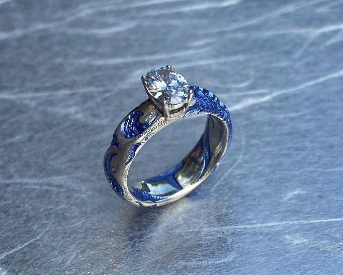 Wave Engagement Ring - POA