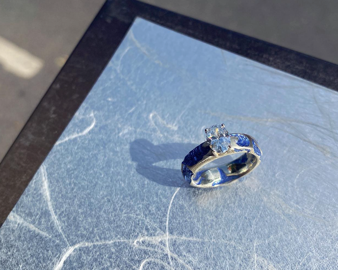 Wave Engagement Ring - POA
