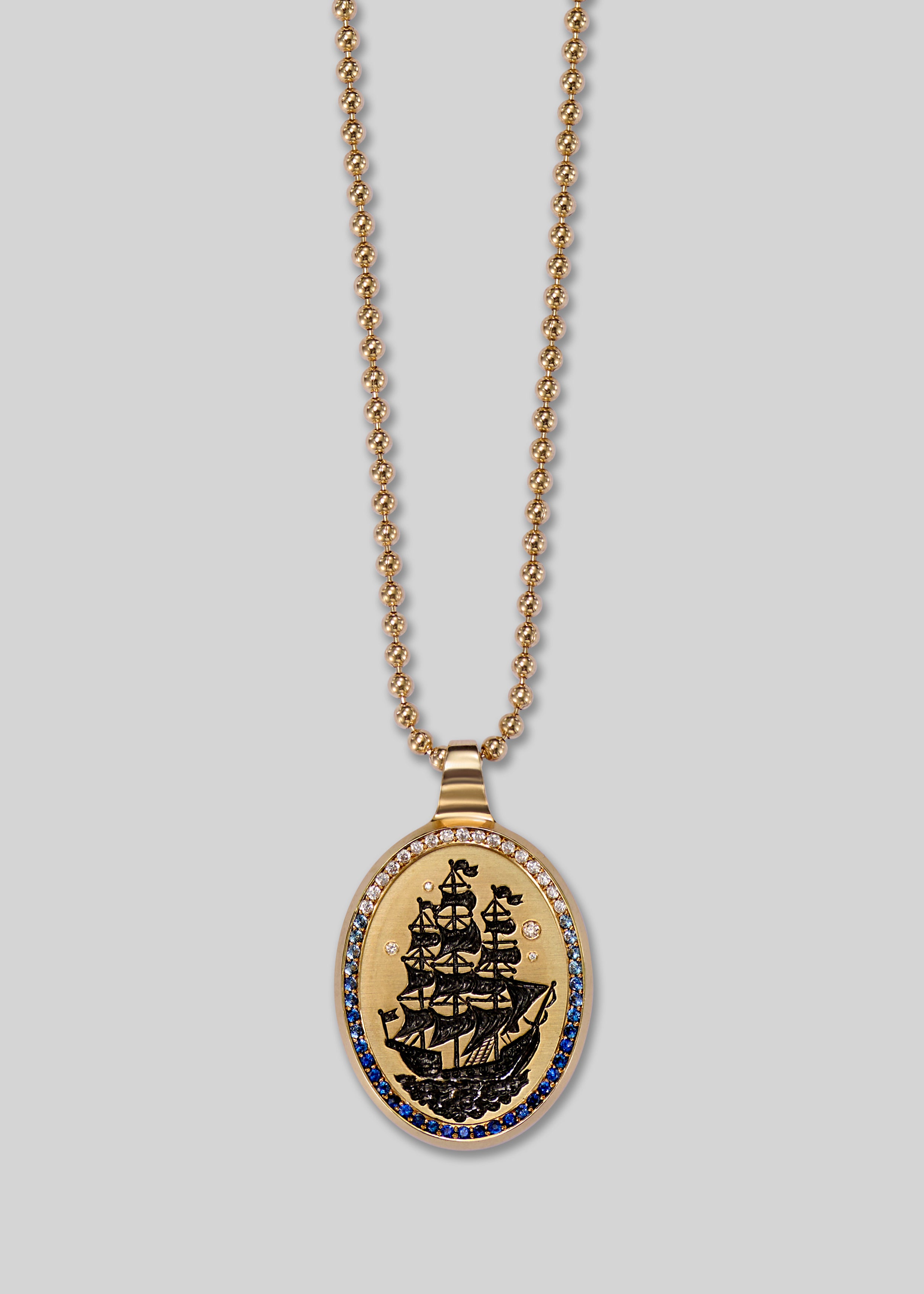 Large Ship Frame Pendant